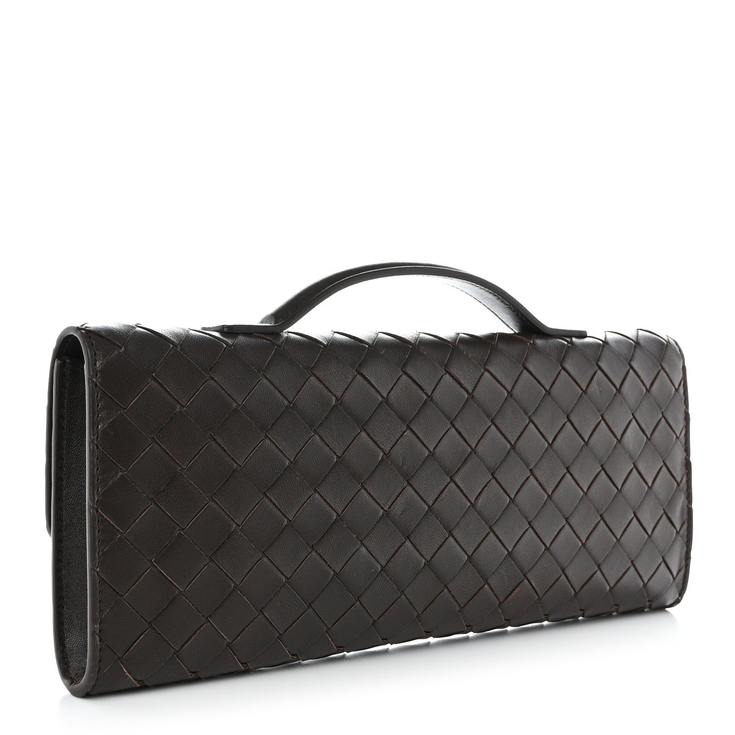 Bottega Veneta Nappa Intrecciato Long Andiamo Top Handle Clutch Fondant 3 of 10