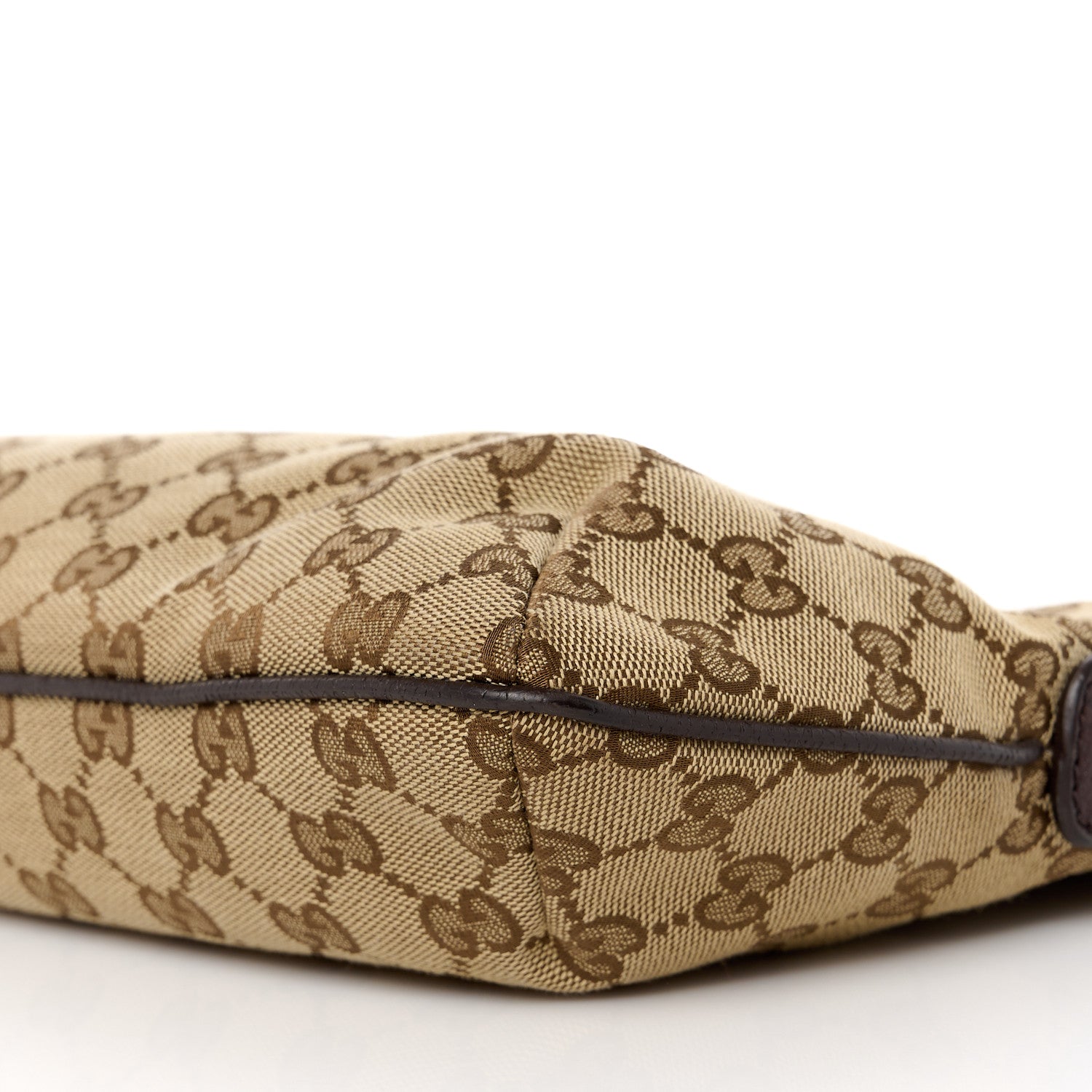 Gucci Monogram Web Small Flat Messenger Crossbody Dark Brown 12 of 12