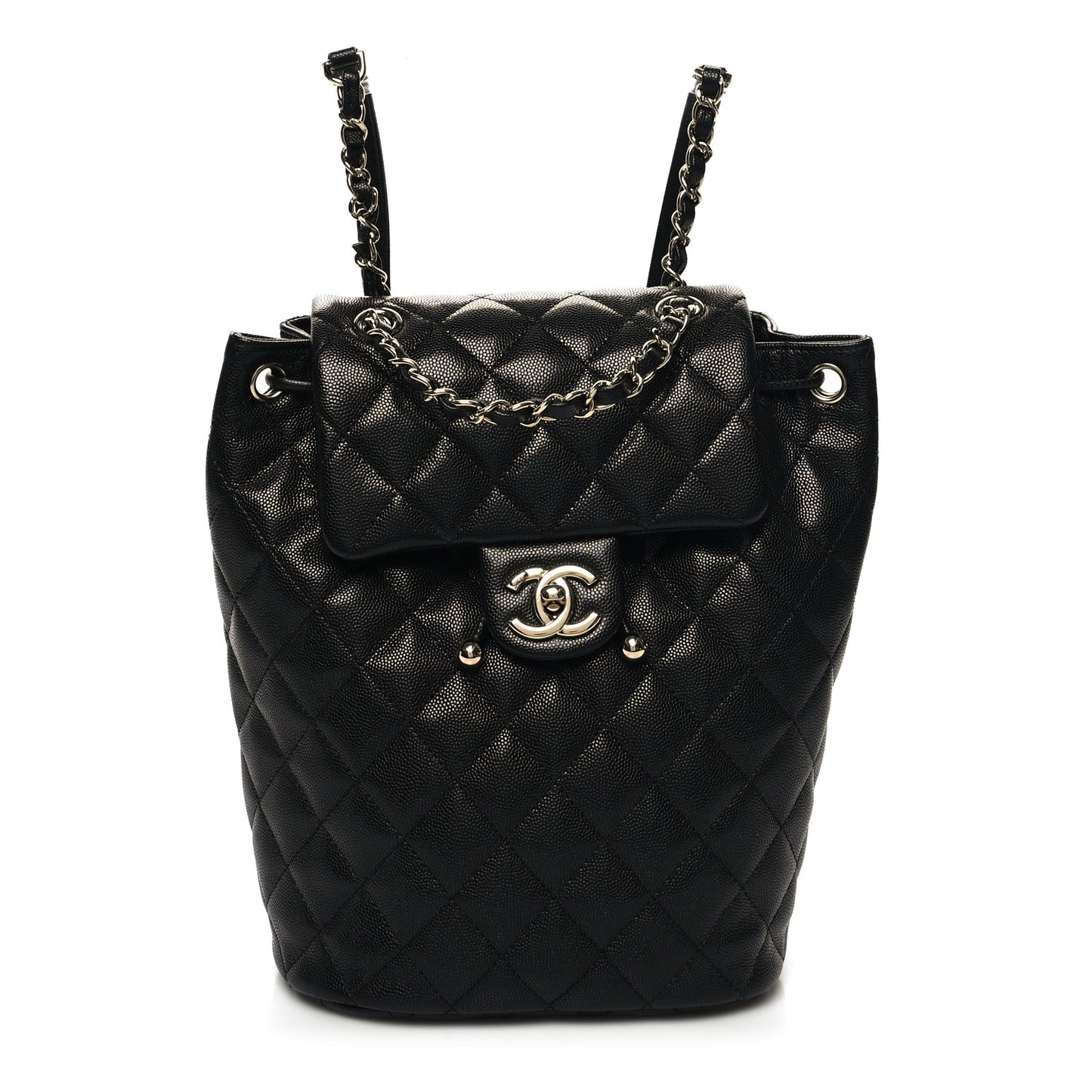 Caviar Quilted Urban Spirit Backpack Black