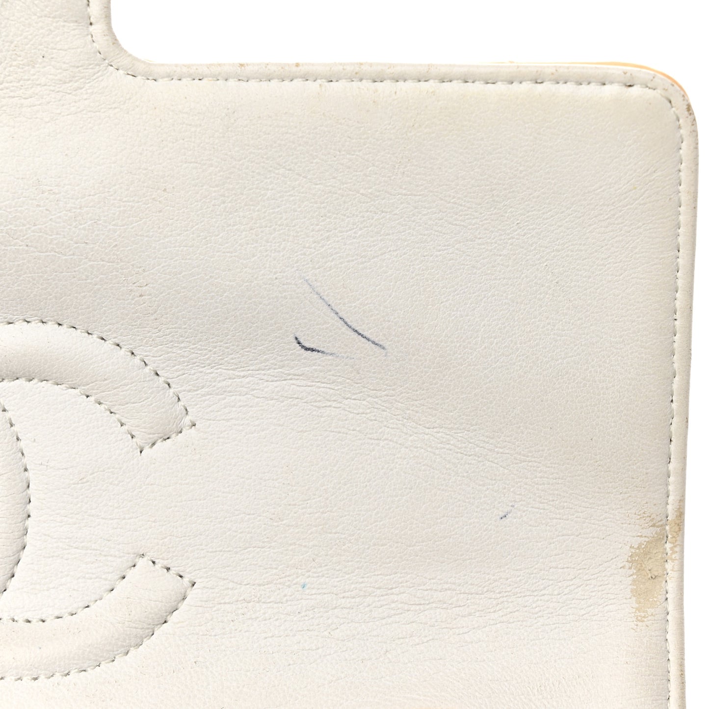 Patent Quilted Top Handle Single Flap Light Beige