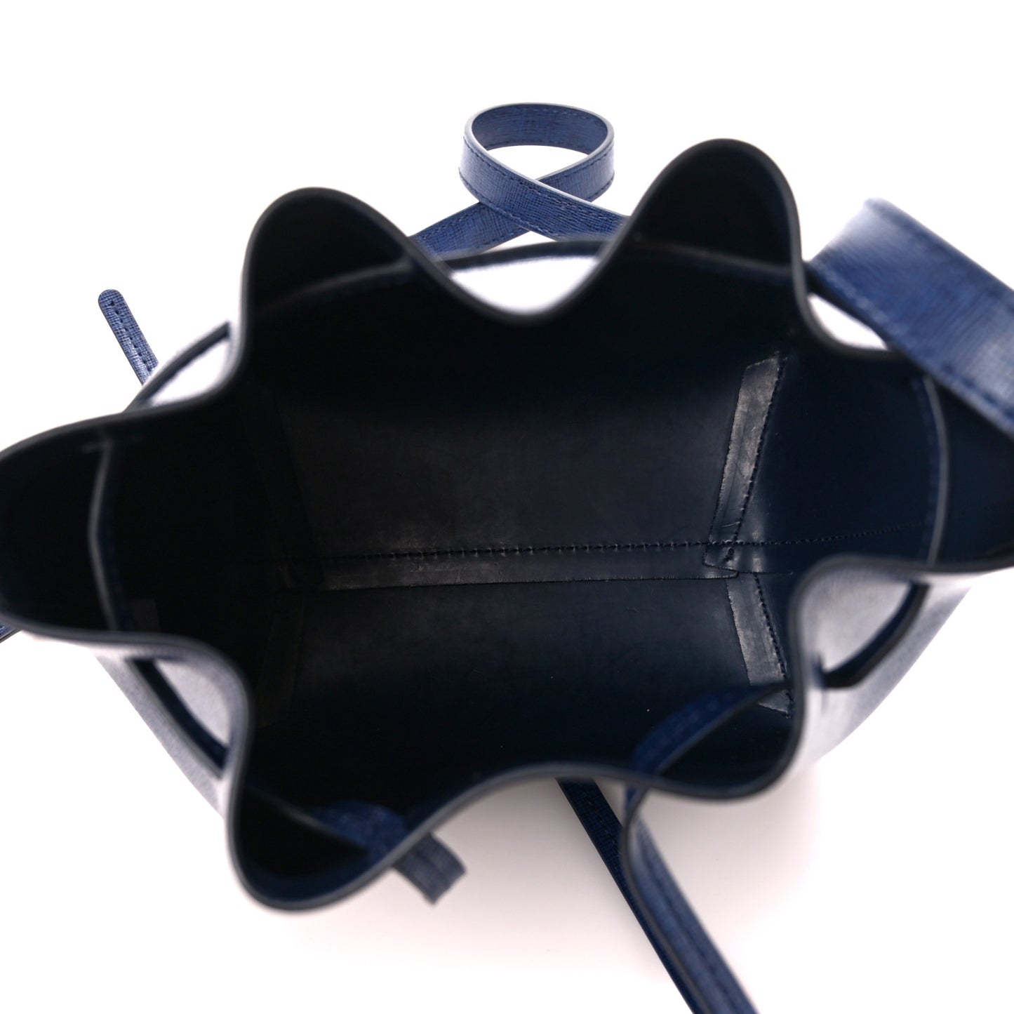 Saffiano Mini Bucket Bag Blue