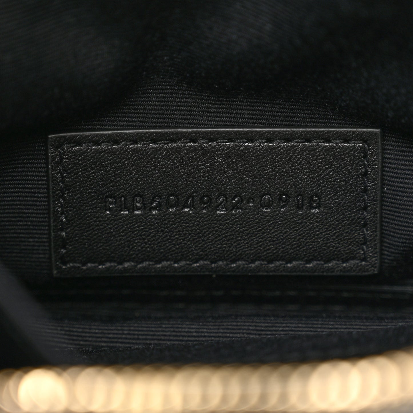 Grain De Poudre Chevron Monogram Bill Pouch Black