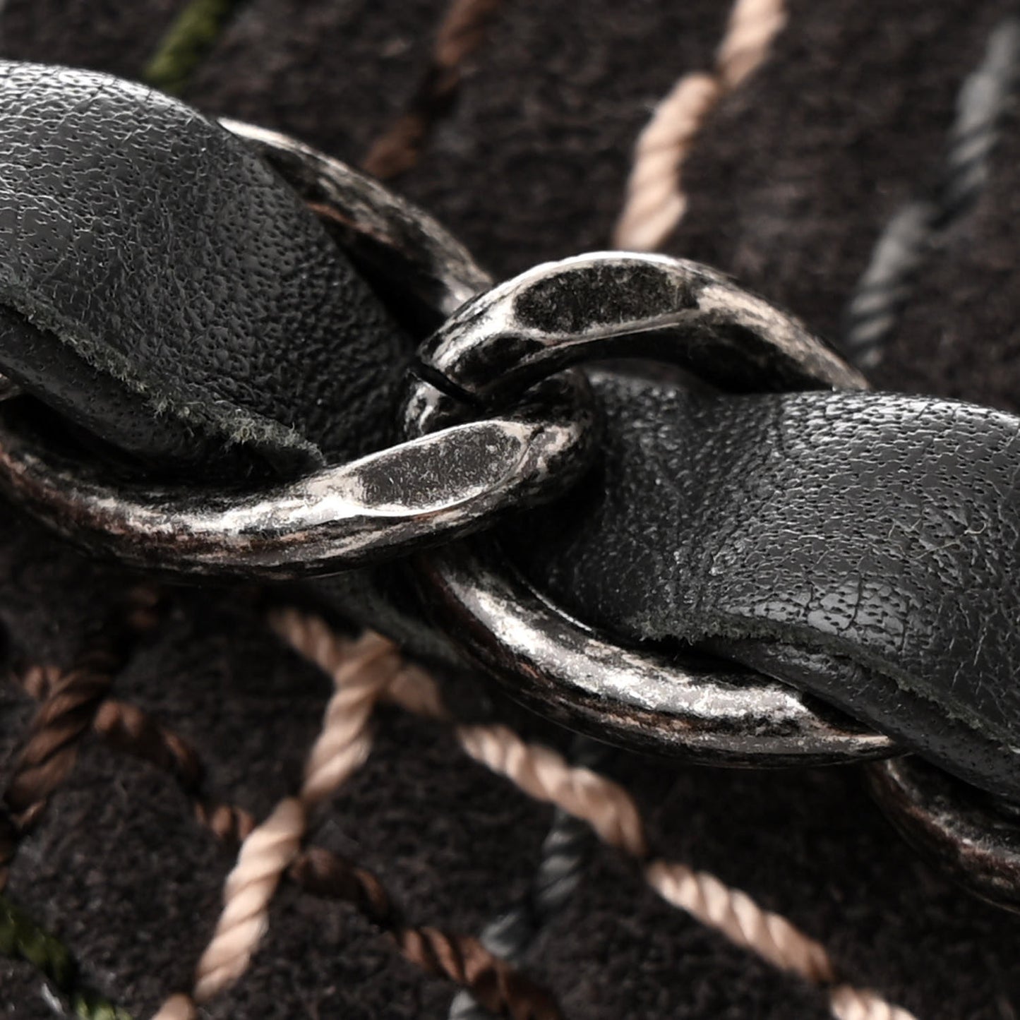 Suede Stitched Jumbo Saltire Single Flap Grey