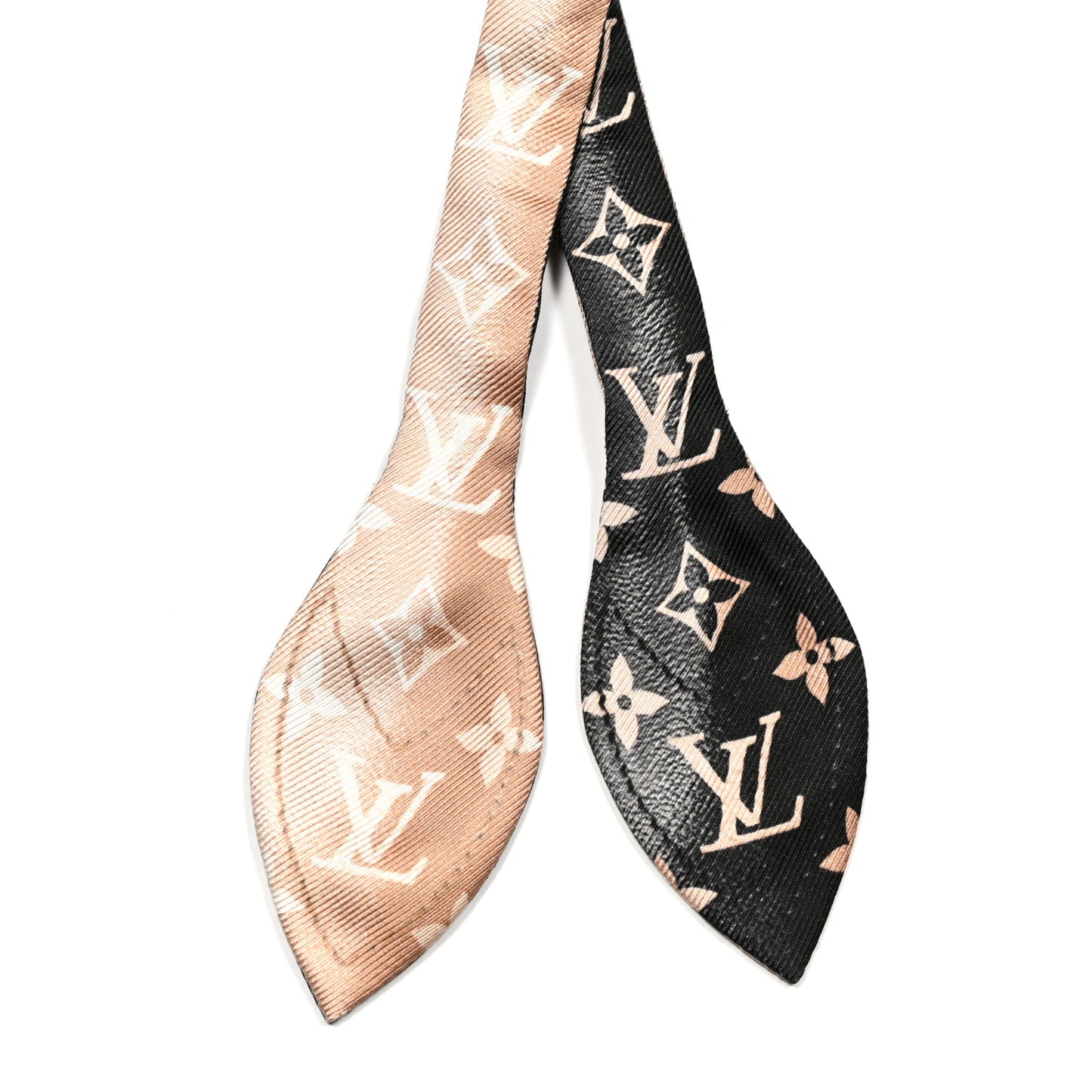 Silk Monogram Vuittamins Bandeau 3D Black