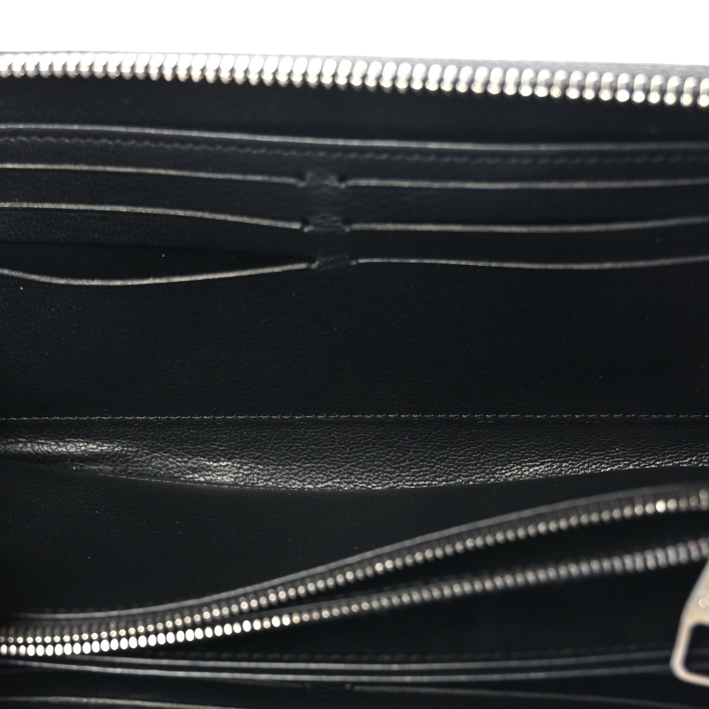 Snakeskin Monogram Zippy Padlock Wallet Black