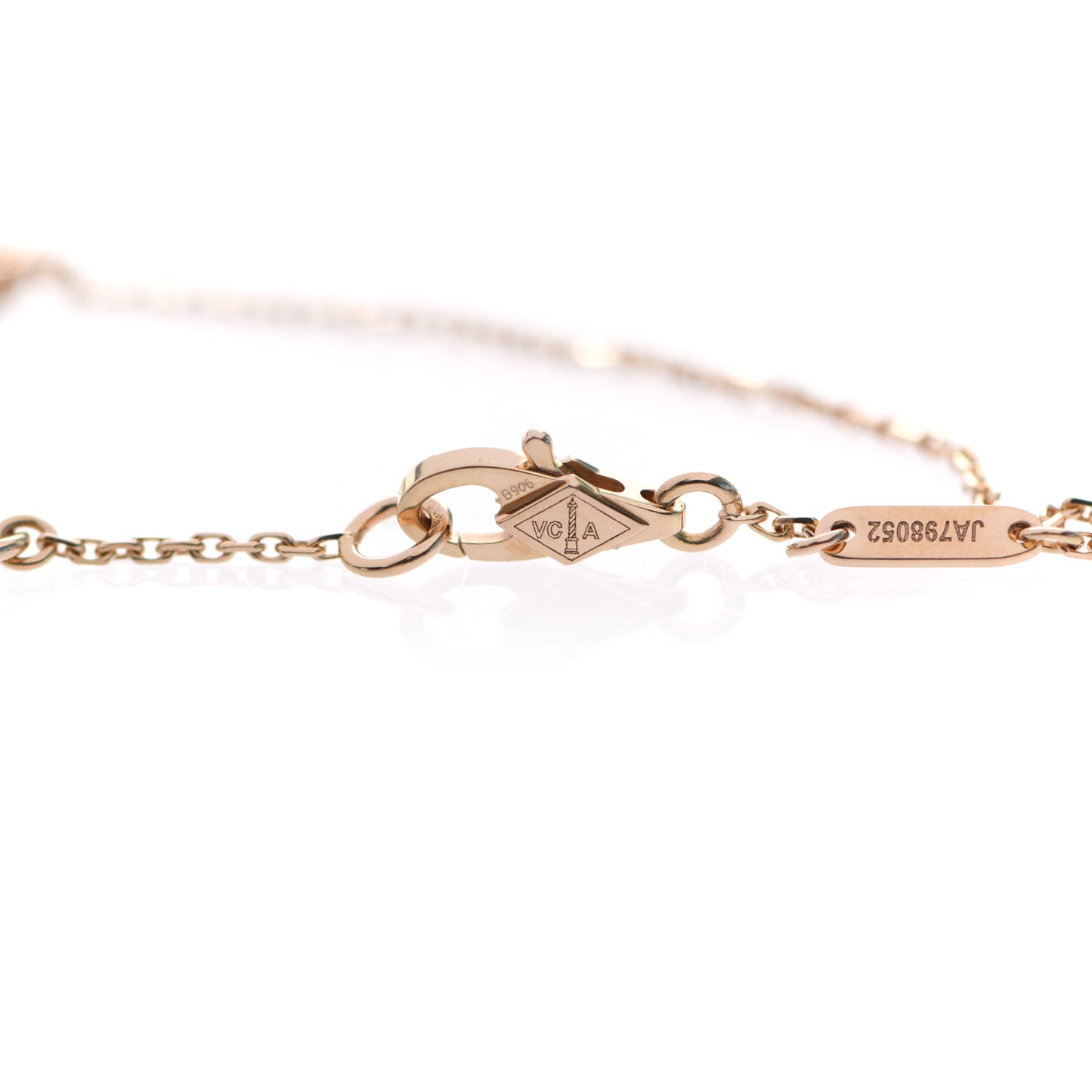 18K Rose Gold Carnelian Sweet Alhambra Bracelet