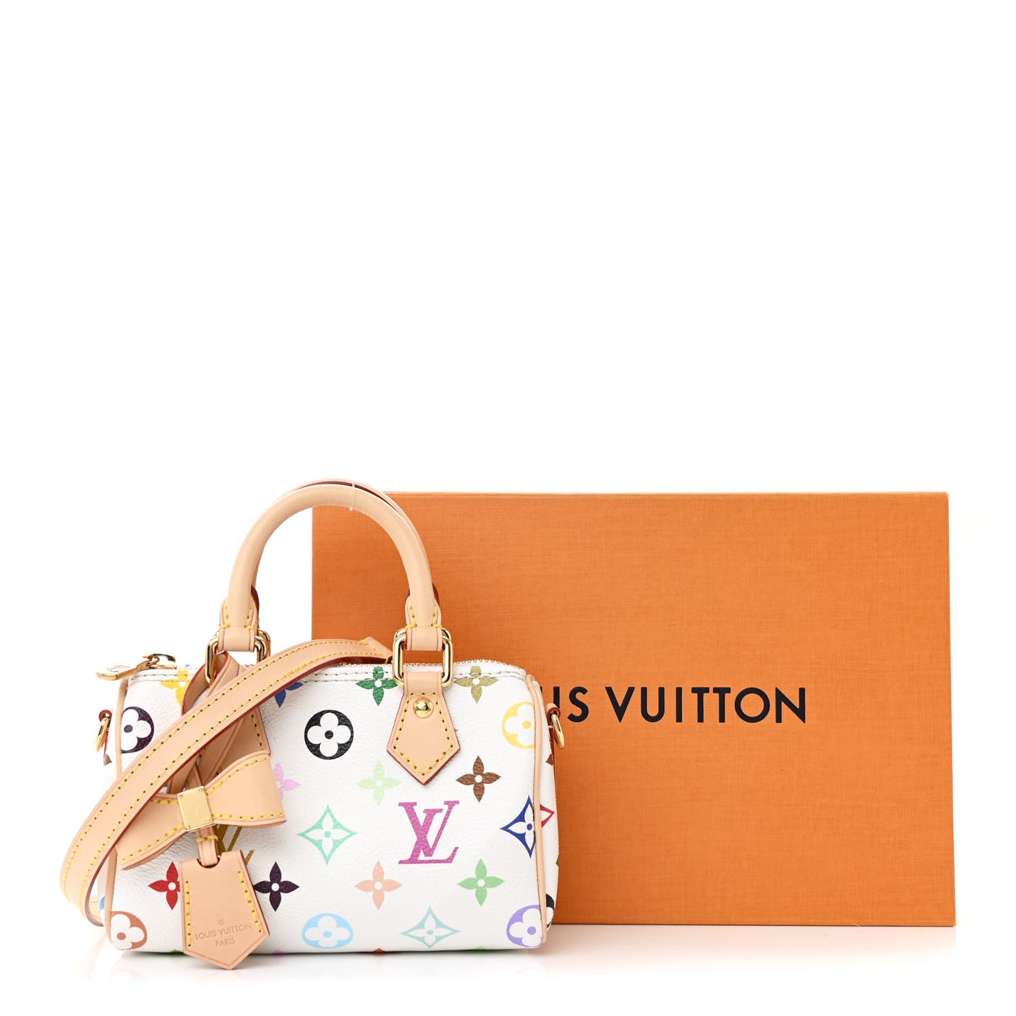 LV X TM Monogram Multicolor Nano Speedy White