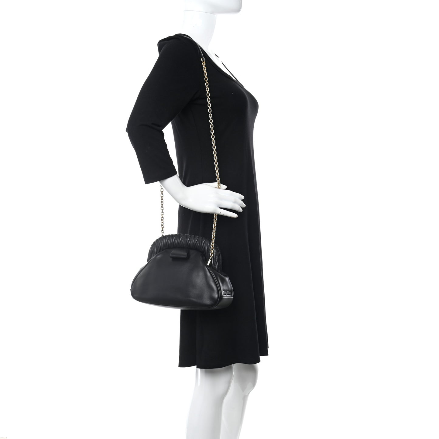 Nappa Belle Pochette Clutch Black