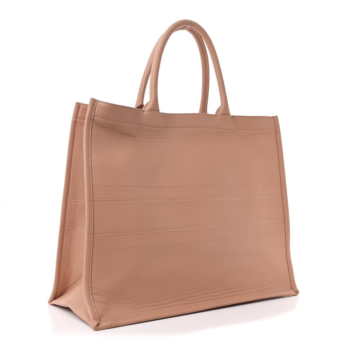 Calfskin Embossed Large Book Tote Rose de Vents