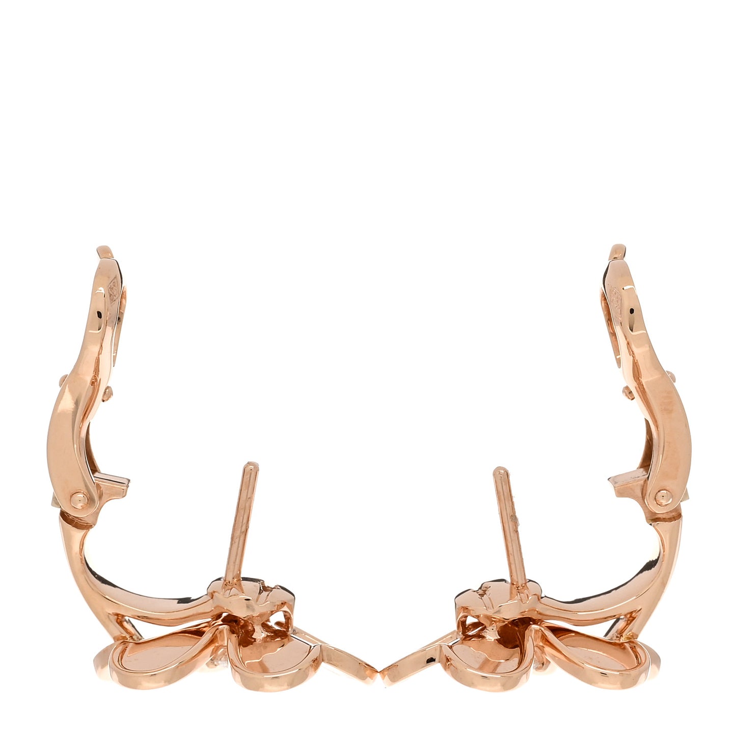 18K Yellow Gold Diamond Small Frivole Earrings