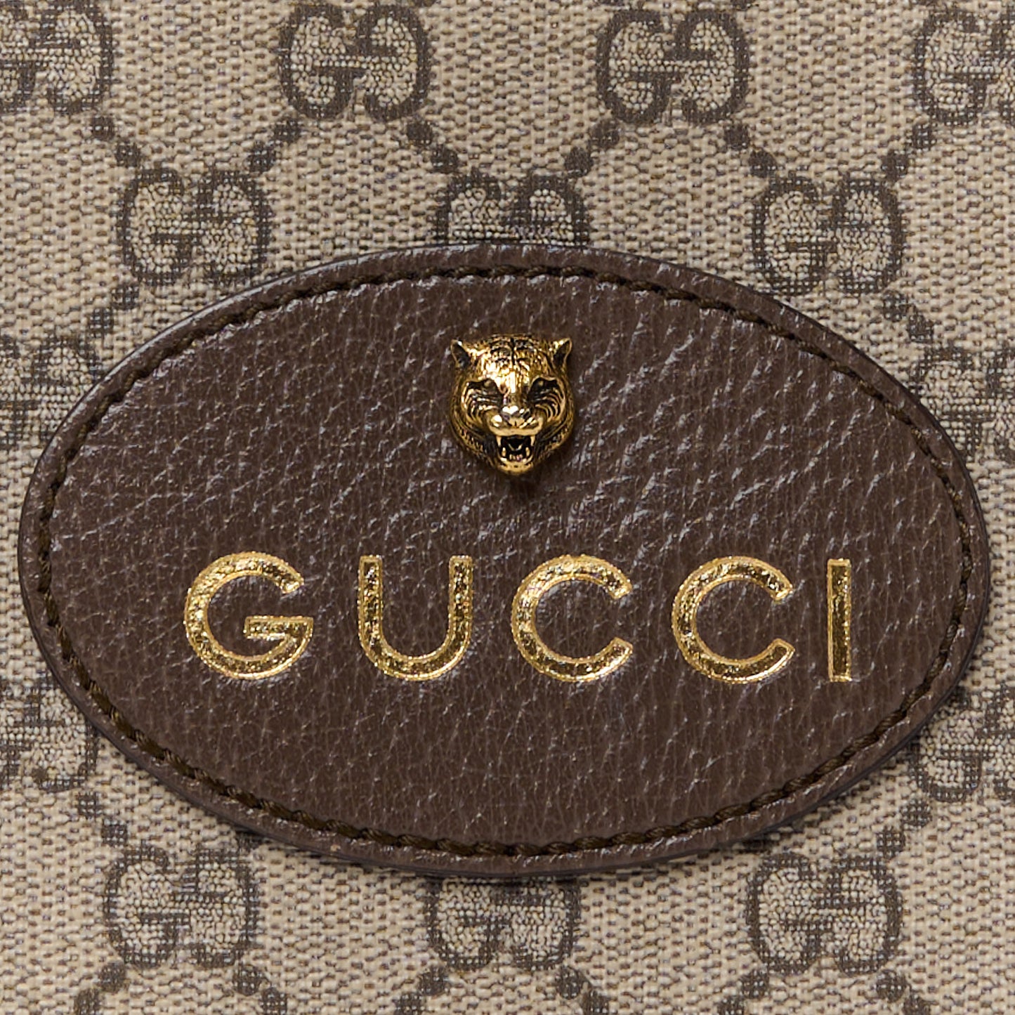 GG Supreme Monogram Web Neo Vintage Shoulder Bag Beige New Acero Crop