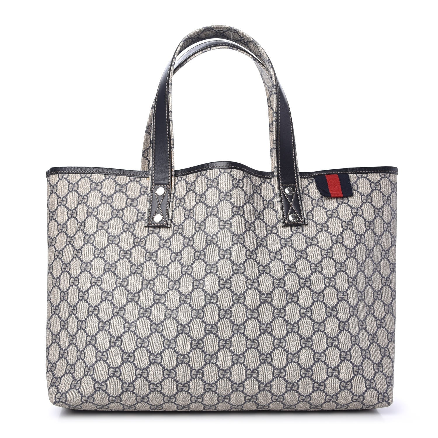Gucci GG Plus Monogram Medium Signature Web Loop Tote Navy 733127