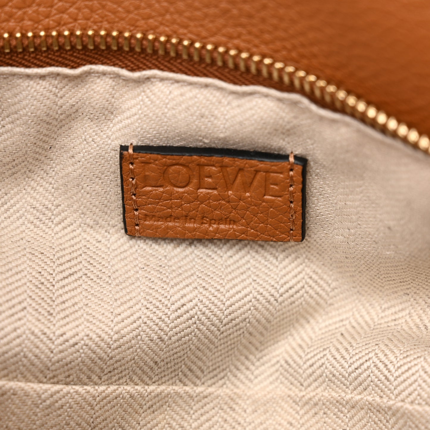 Calfskin Small Puzzle Bag Light Caramel