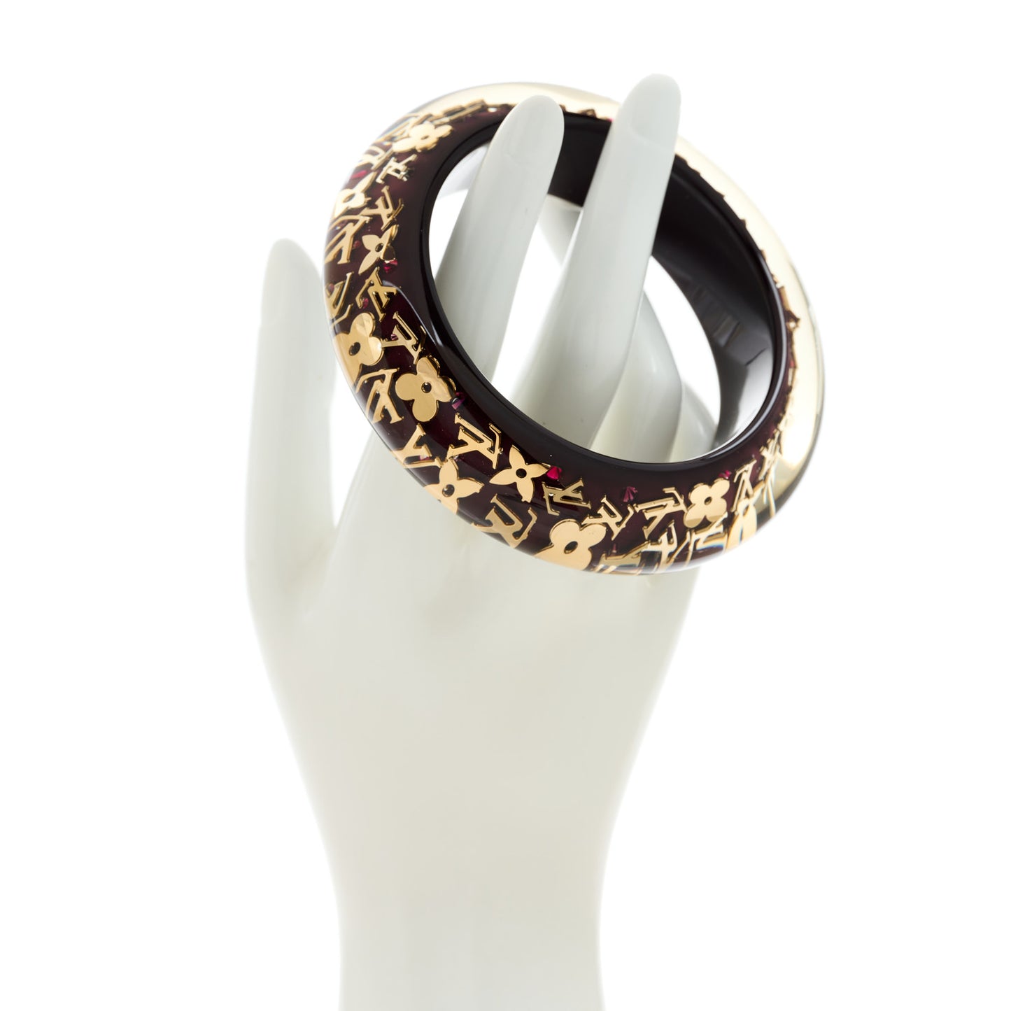 Resin Swarovski Medium Inclusion Bracelet GM Marron