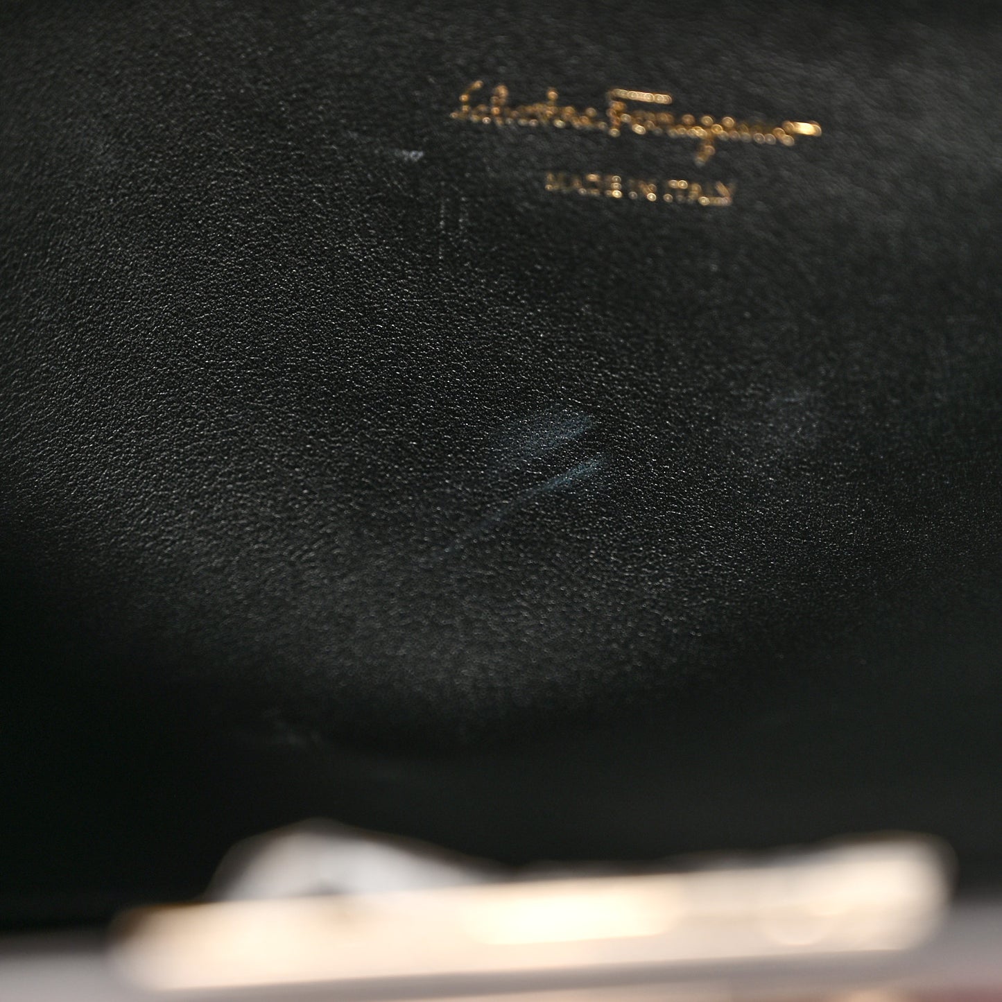 Calfskin Large Studio Bag Wine Bone Black