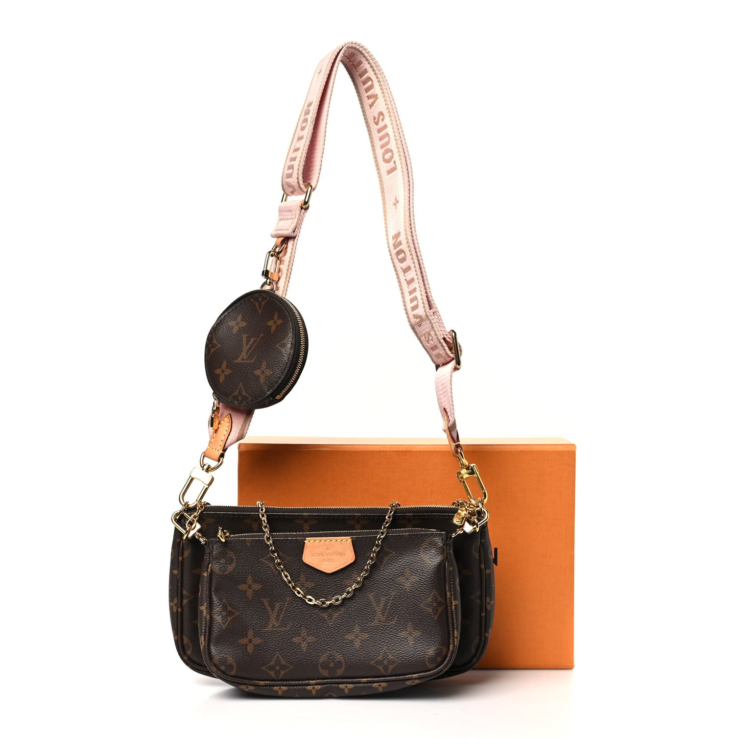 Monogram Multi Pochette Accessories Rose Clair