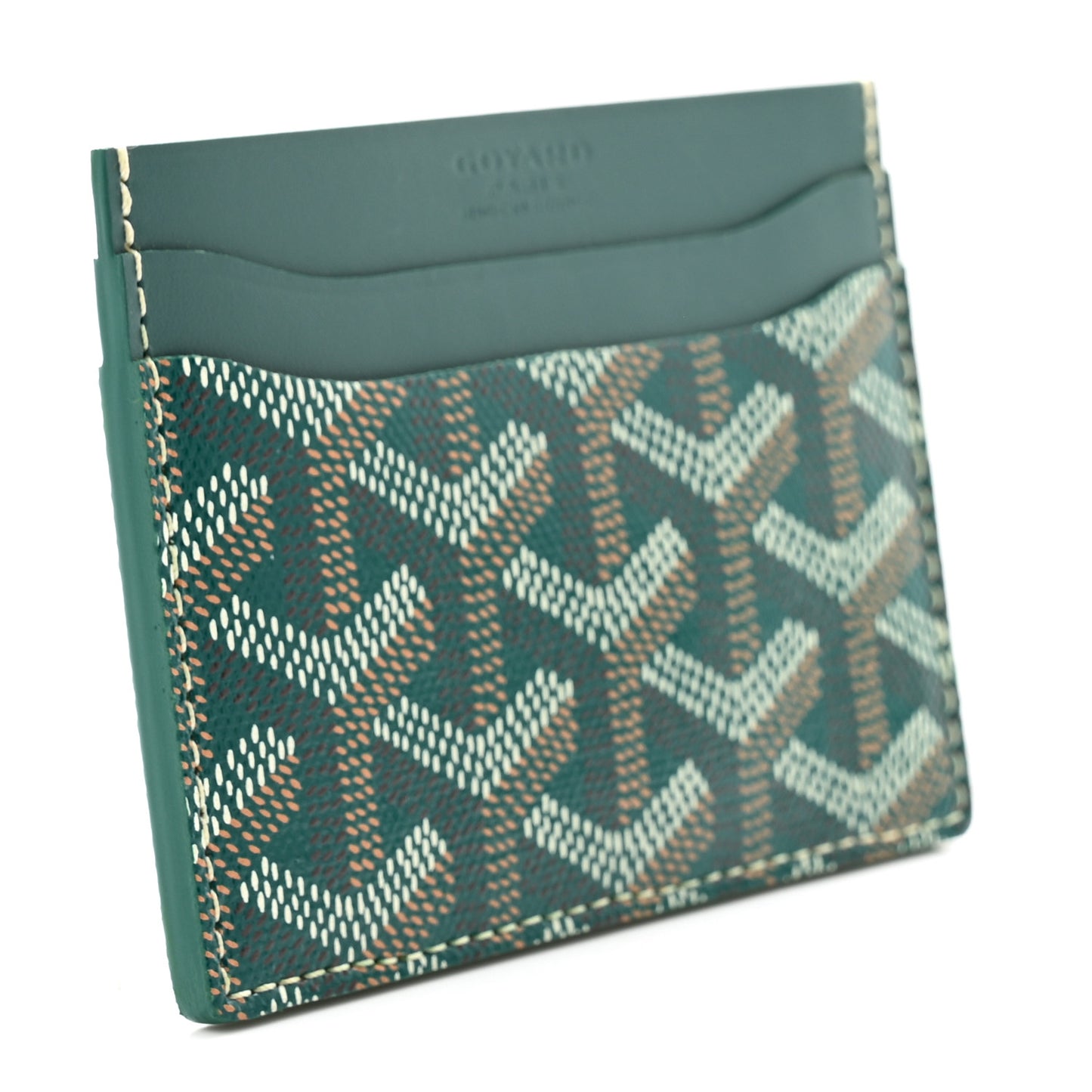 Goyardine Saint Sulpice Card Holder Green