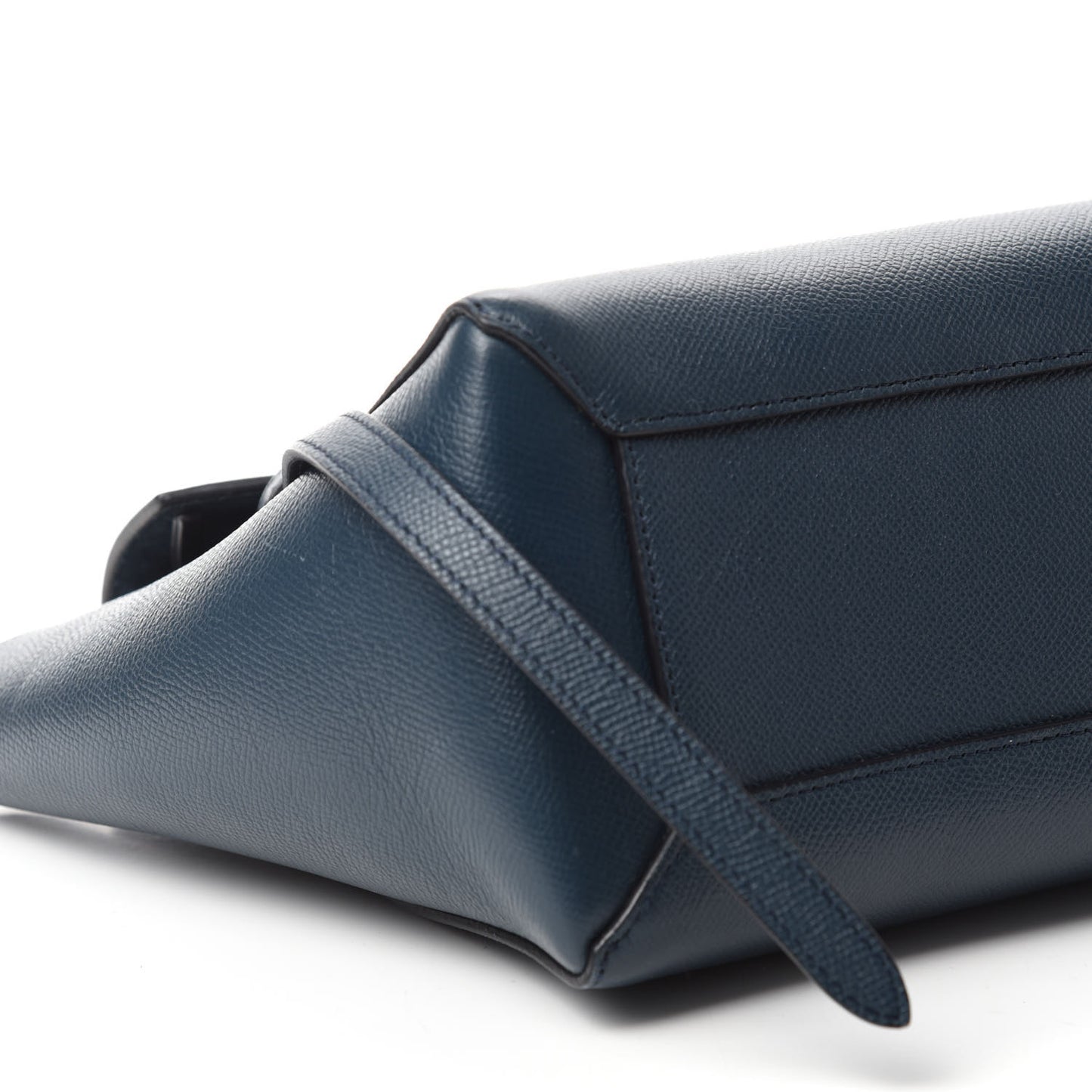 Baby Grained Calfskin Micro Belt Bag Abyss Blue