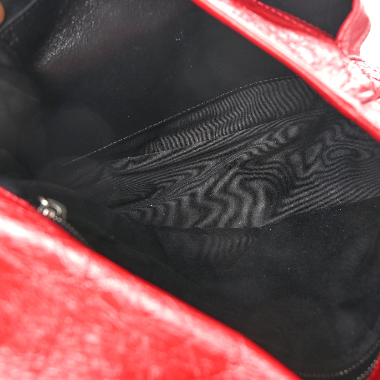 Crinkled Calfskin Matelasse Monogram Medium Niki Chain Satchel Rouge Eros