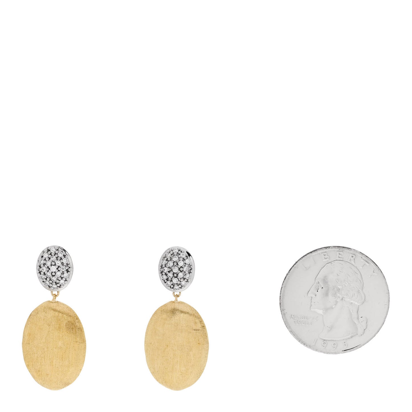 18K Yellow Gold Diamond Siviglia Drop Earrings