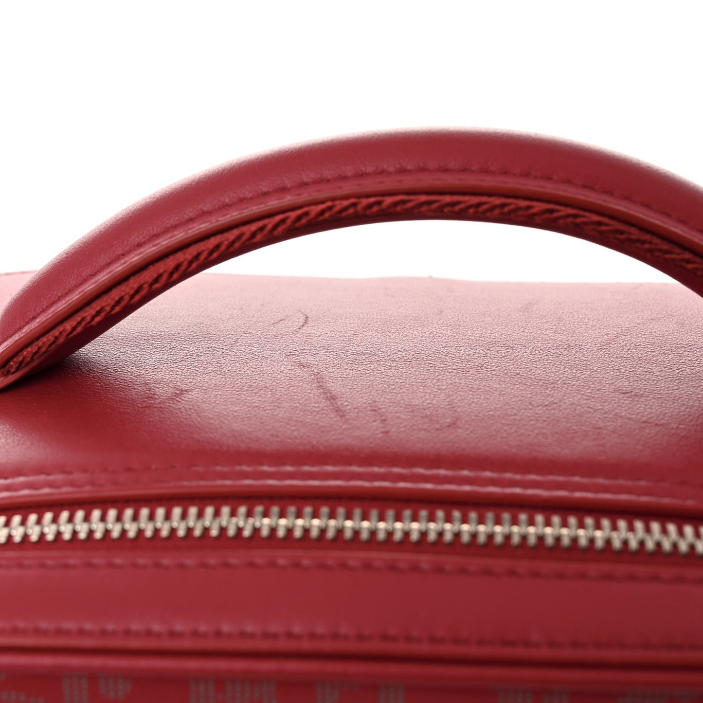 Calfskin Oblique Galaxy Perforated Marsupio World Tour Pelle Sling Red White