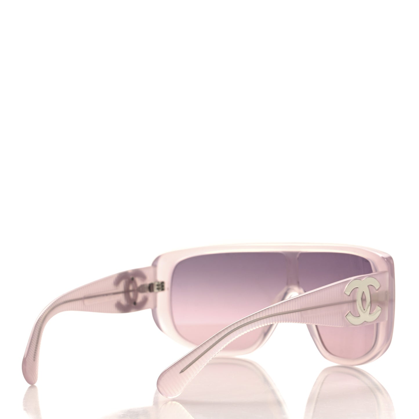 Acetate Shield Sunglasses 5495 Light Pink