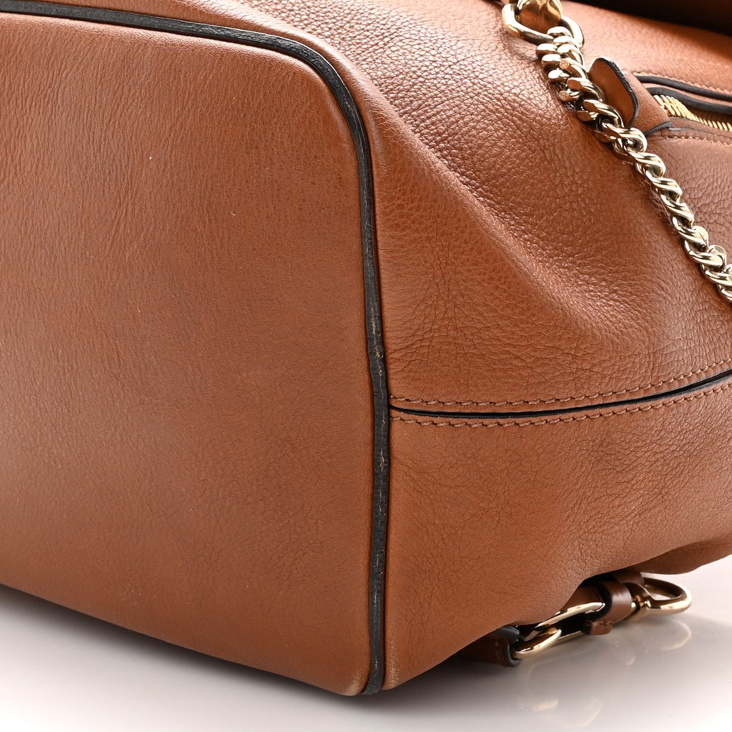 Suede Calfskin Medium Faye Backpack Tan