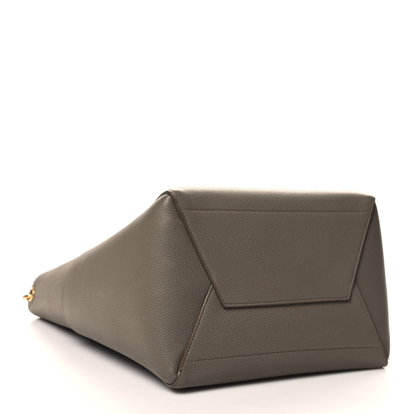Soft Grained Calfskin Sangle Bucket Bag Taupe