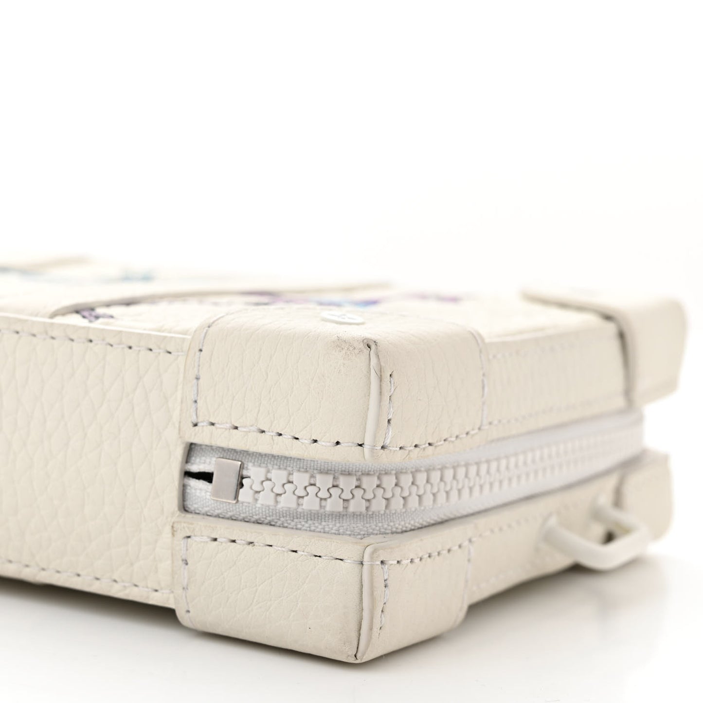 Taurillon Monogram LV Friends Soft Trunk Wallet White
