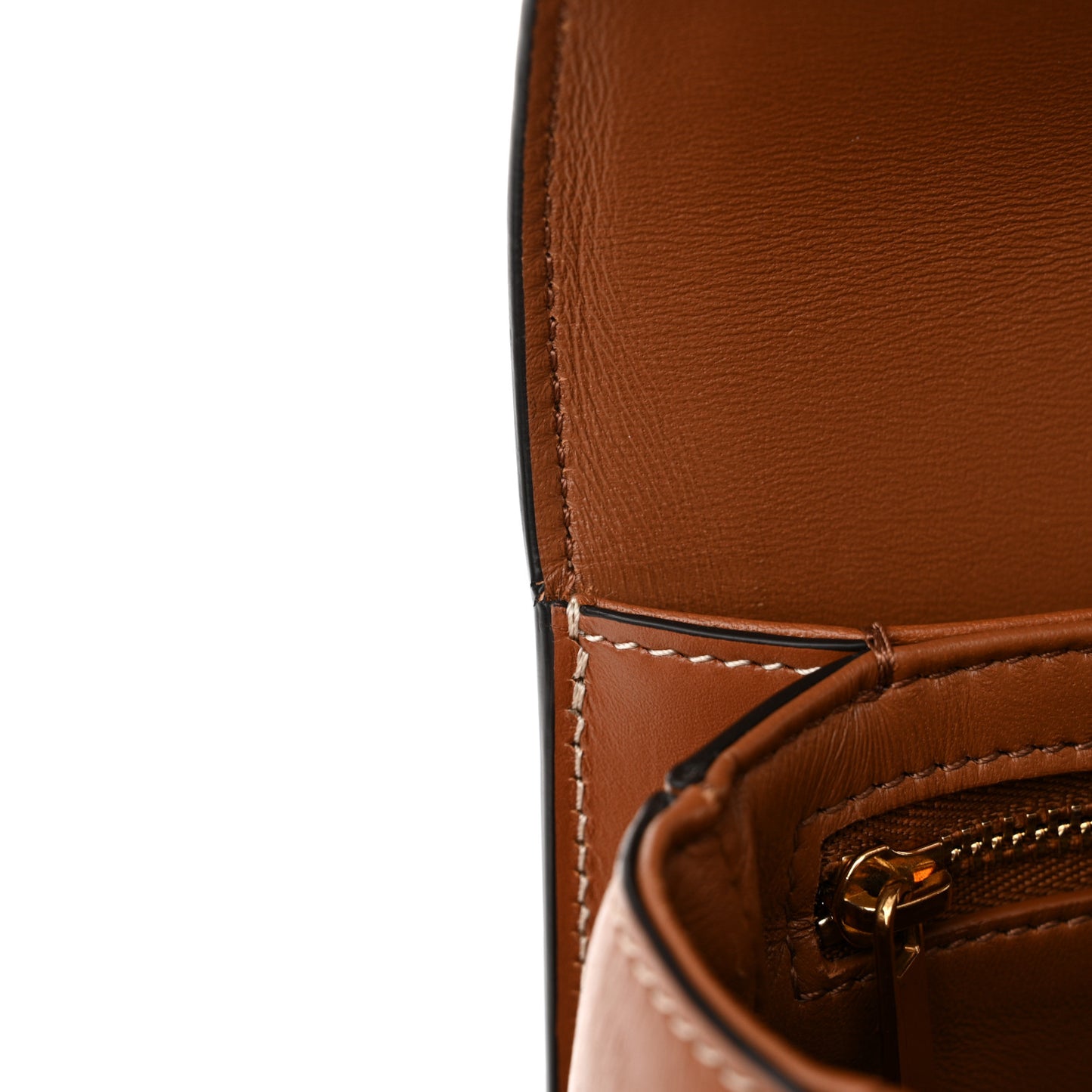 Calfskin Triomphe Canvas Teen Triomphe Bag Tan