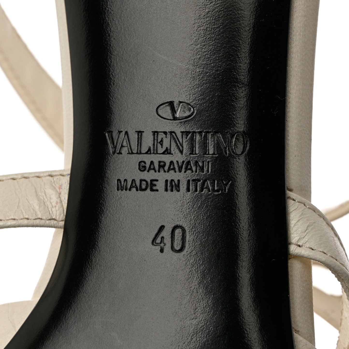 Nappa French Bow Gladiator 45mm Sandals 40 Avorio