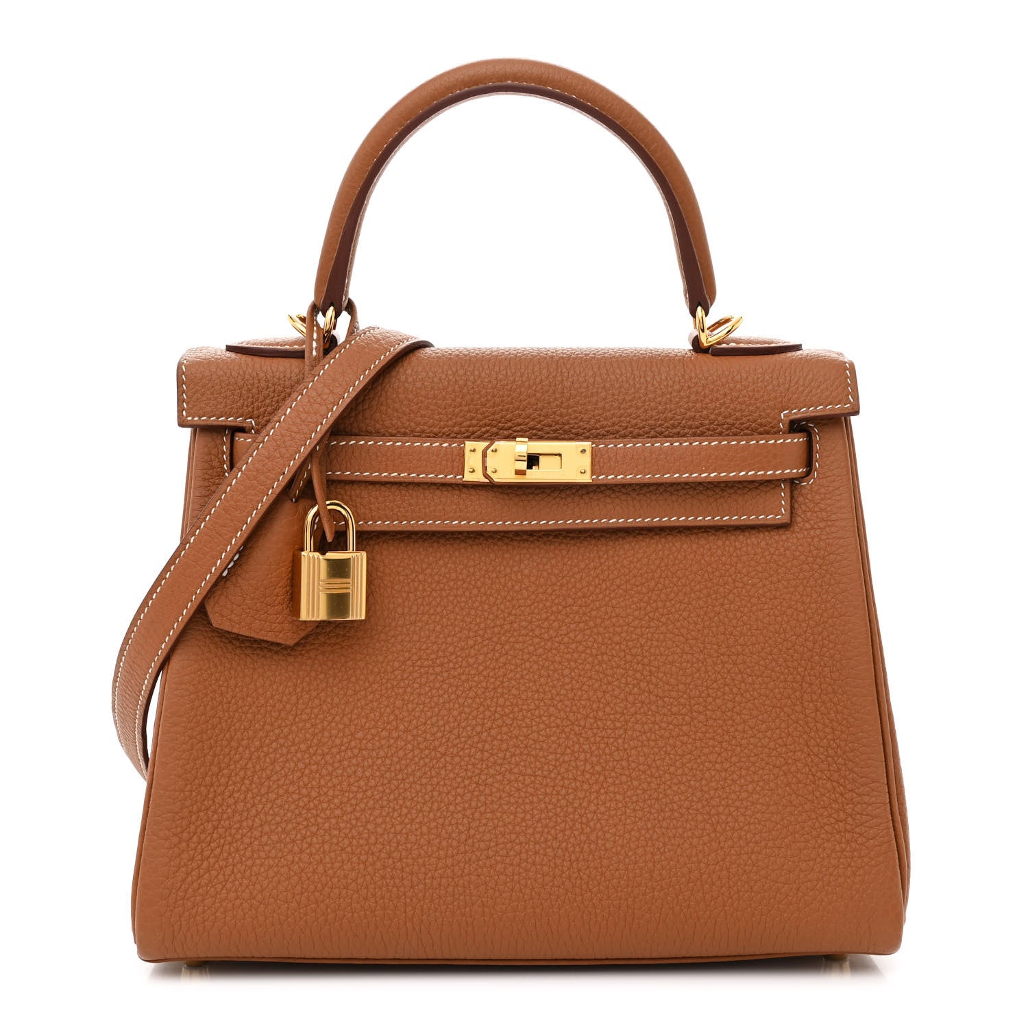 Hermes Togo Kelly Retourne 25 Gold 1 of 15