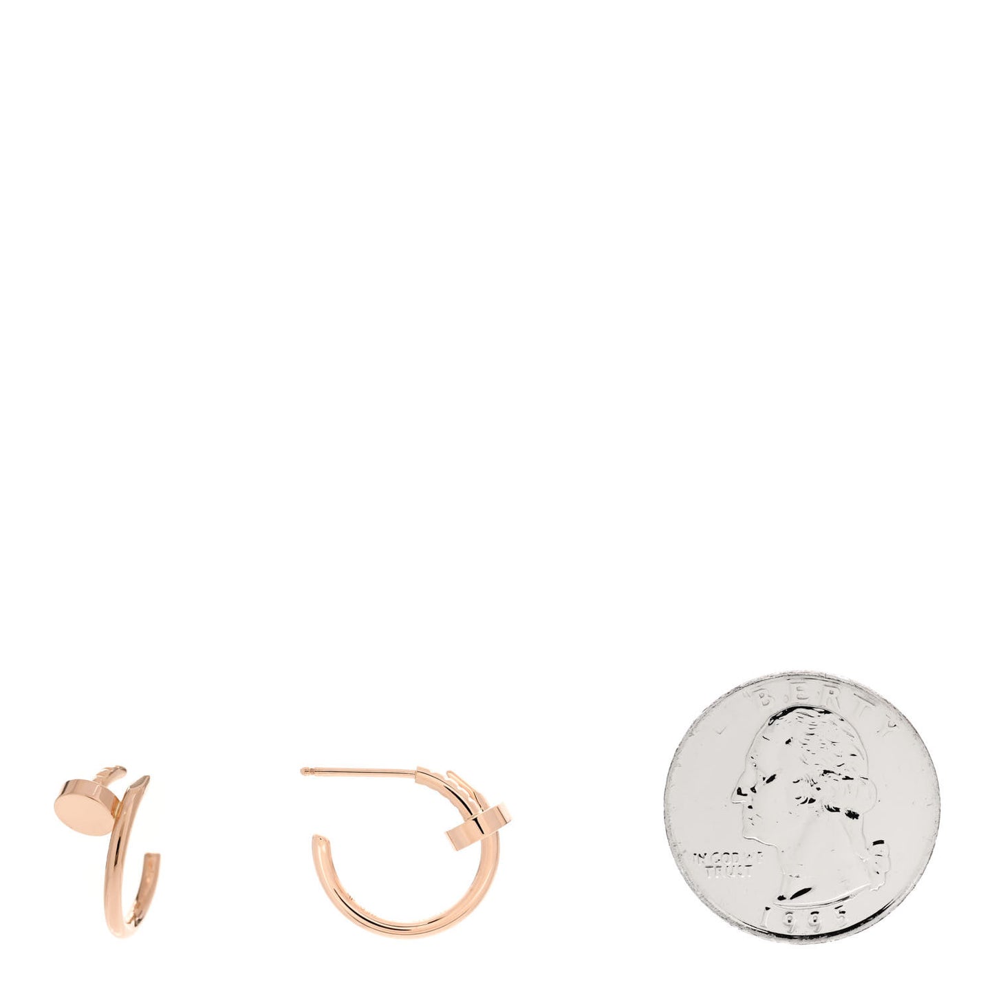 18K Pink Gold Juste Un Clou Hoop Earrings