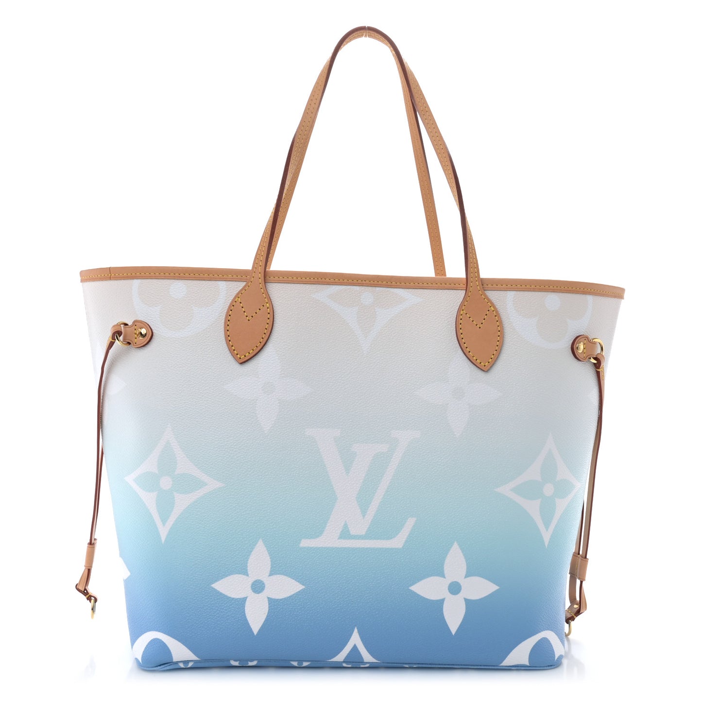 Monogram Giant By The Pool Neverfull MM Blue