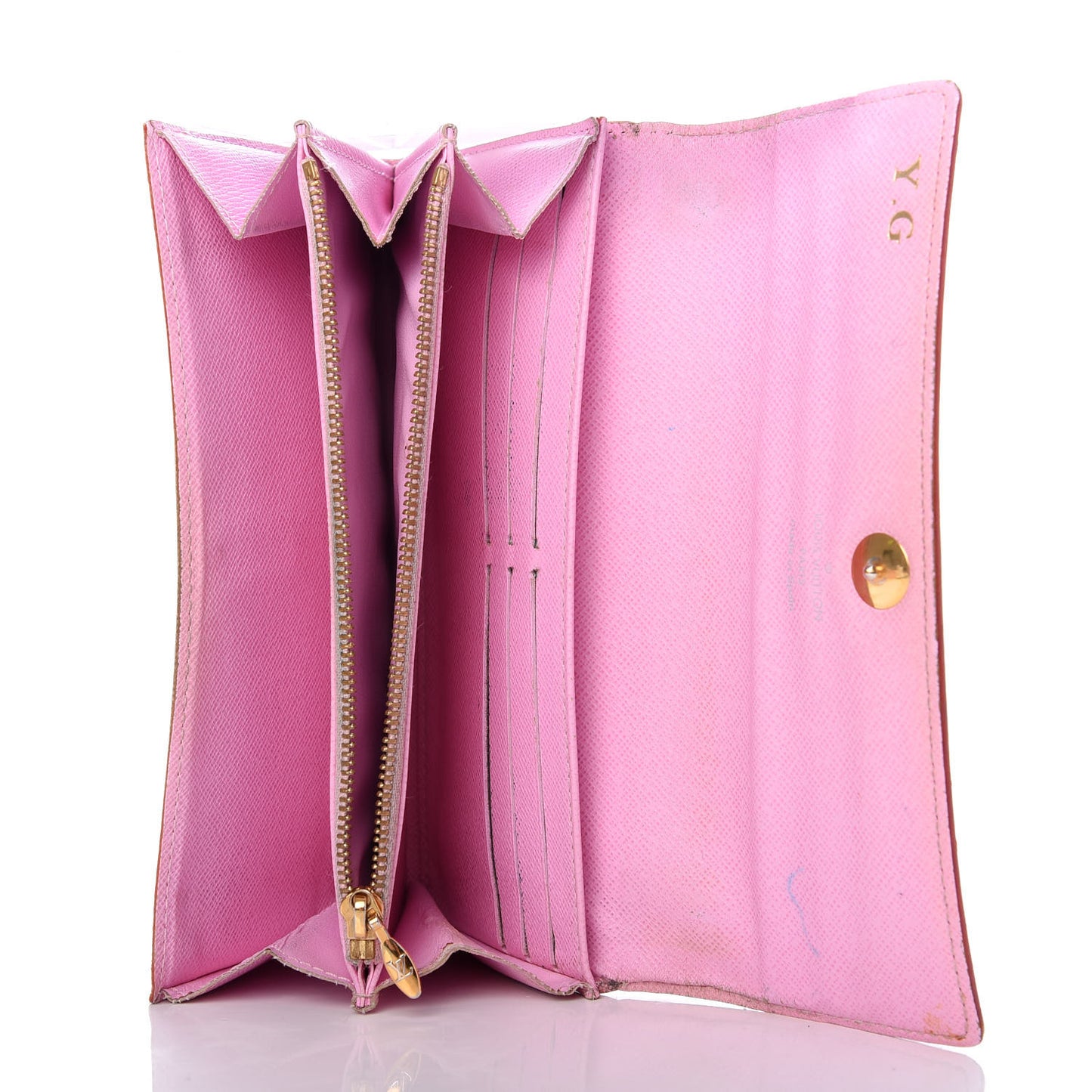 Monogram Multicolor Sarah Wallet White Litchi