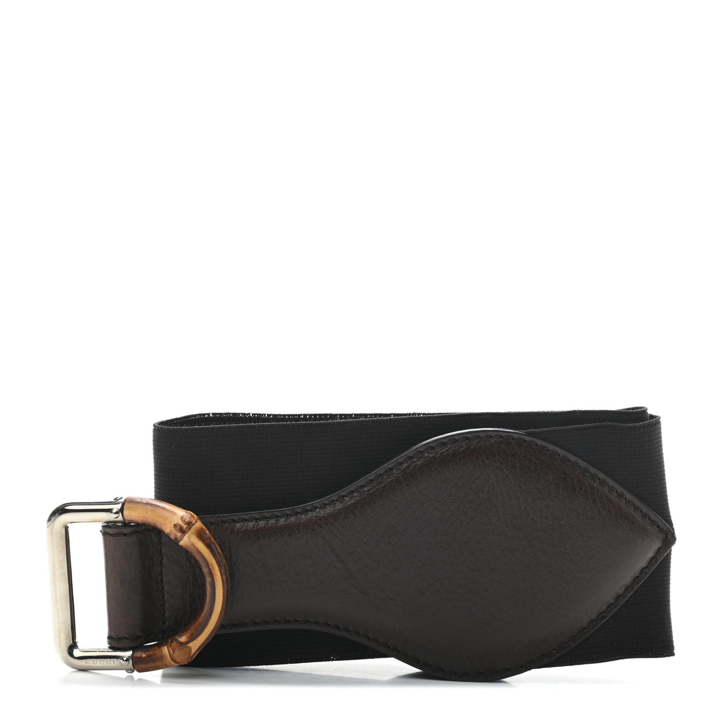 Canvas Calfskin Bamboo Belt 65 26 Brown