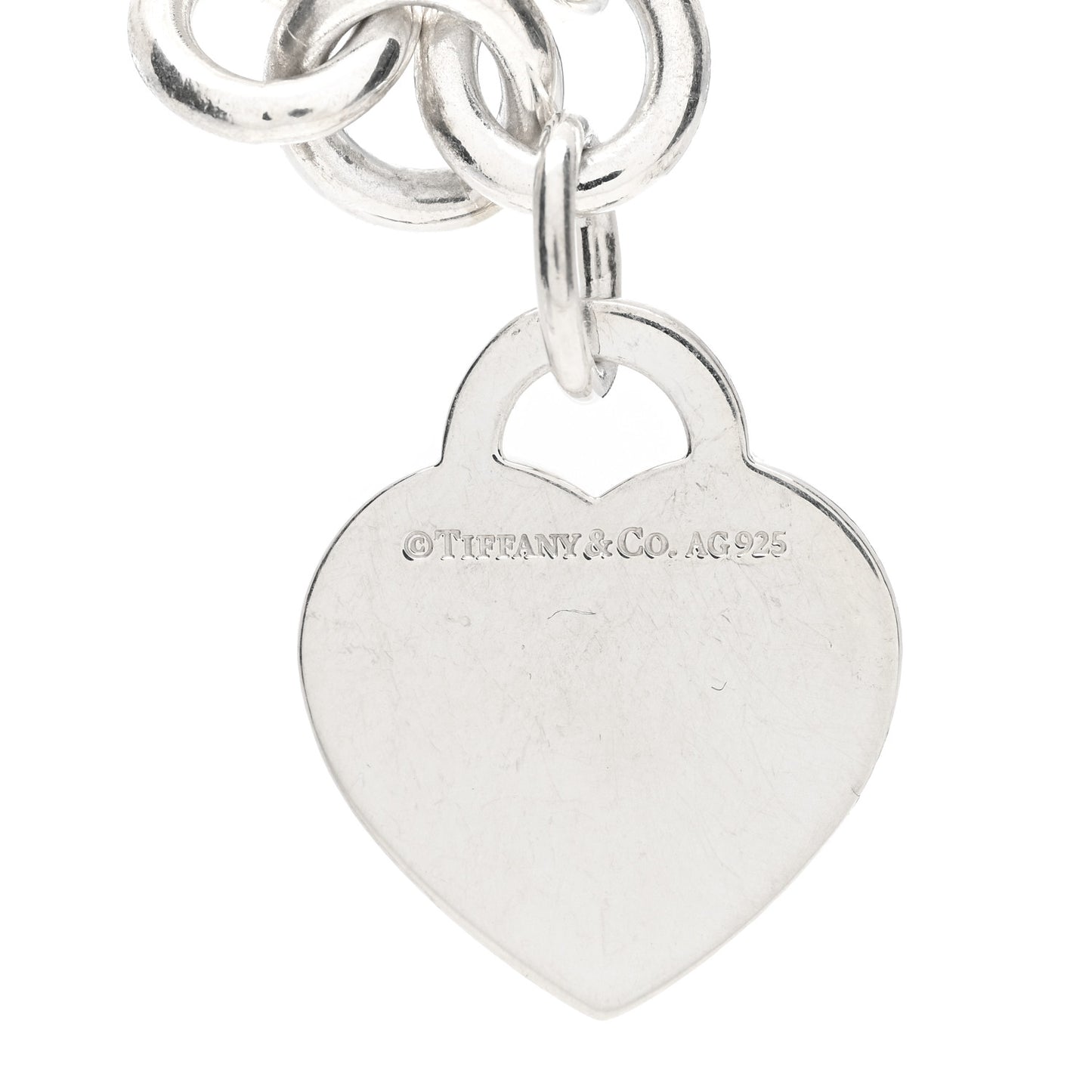 Sterling Silver Return to Tiffany Heart Tag Charm Bracelet