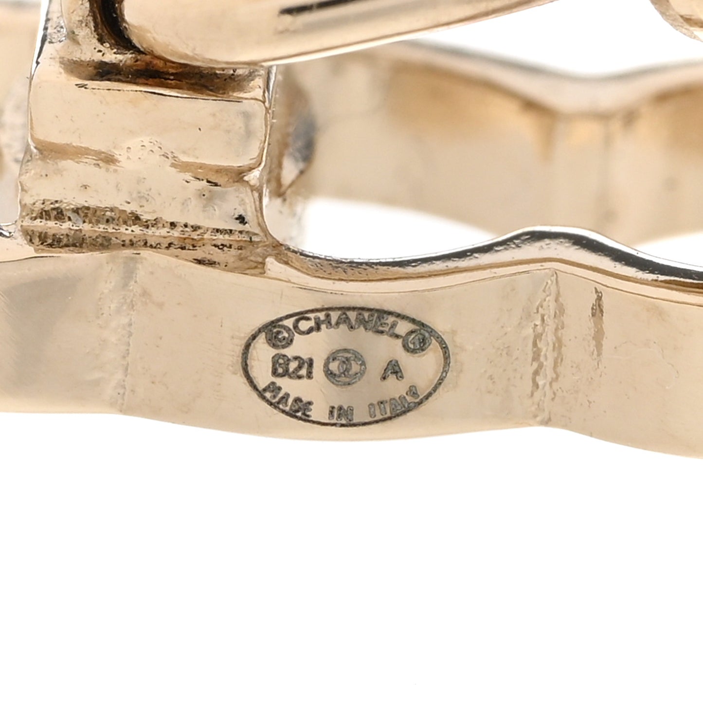 Metal CC Hair Clip Barrette Gold