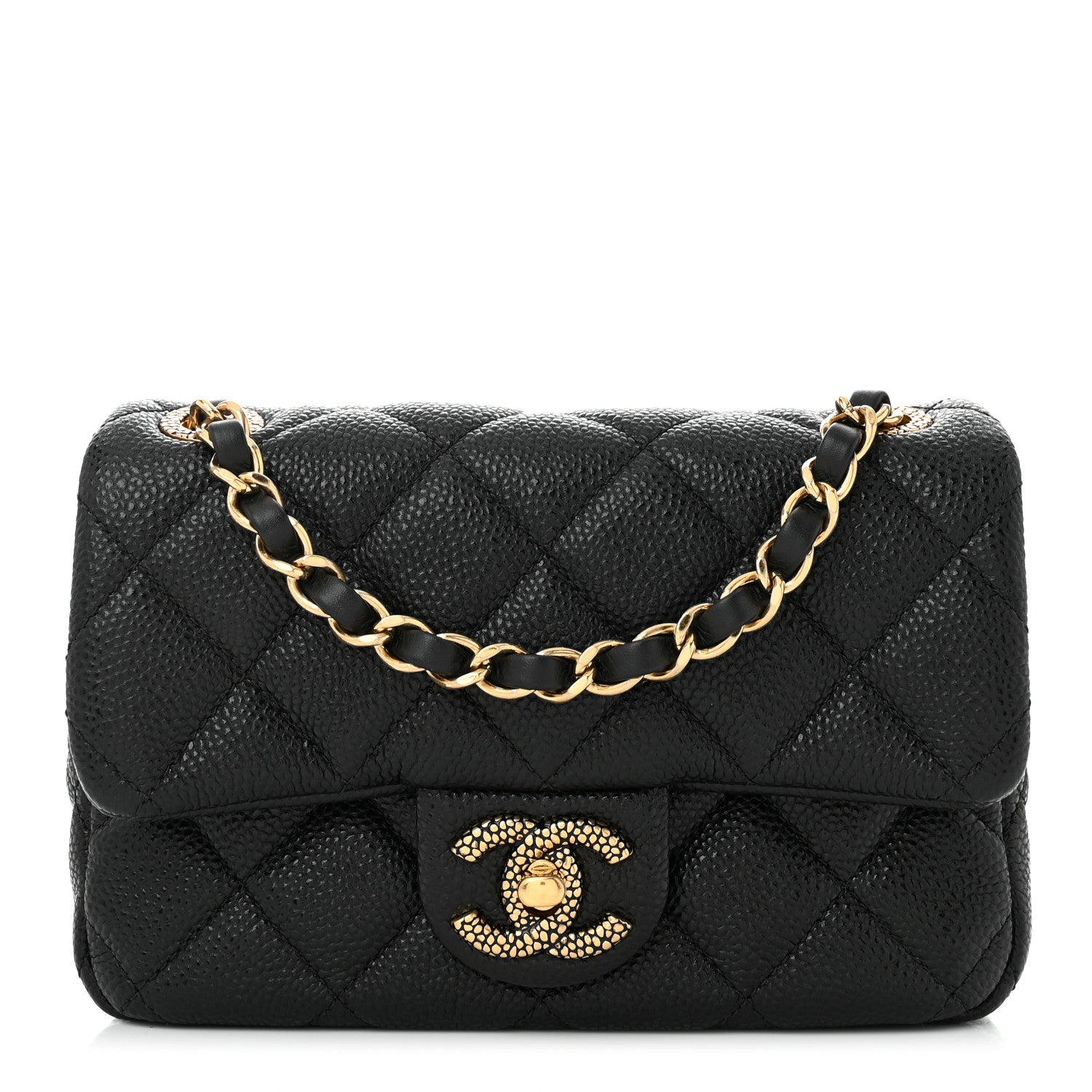 Chanel Grained Lambskin Quilted Mini Flap Black 1667458 – FASHIONPHILE