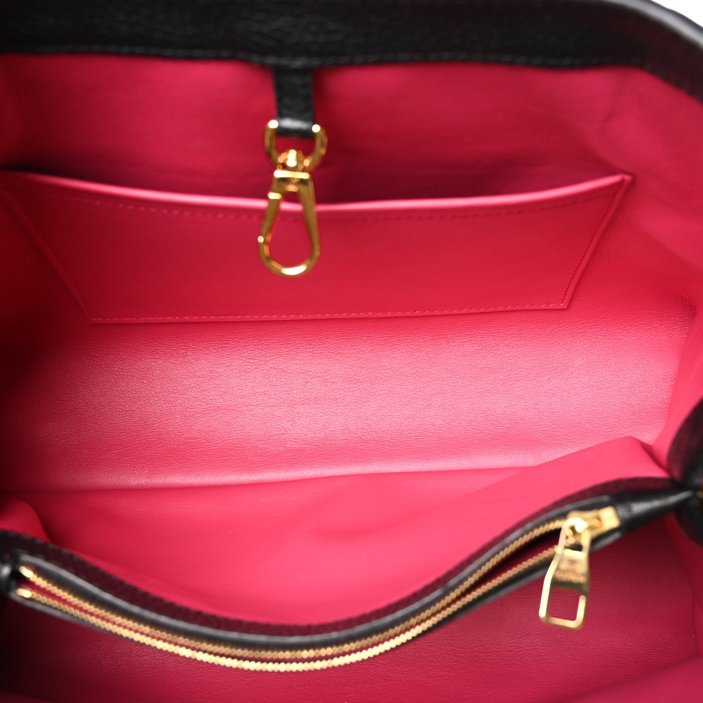 Taurillon Capucines MM Cobalt Fuchsia