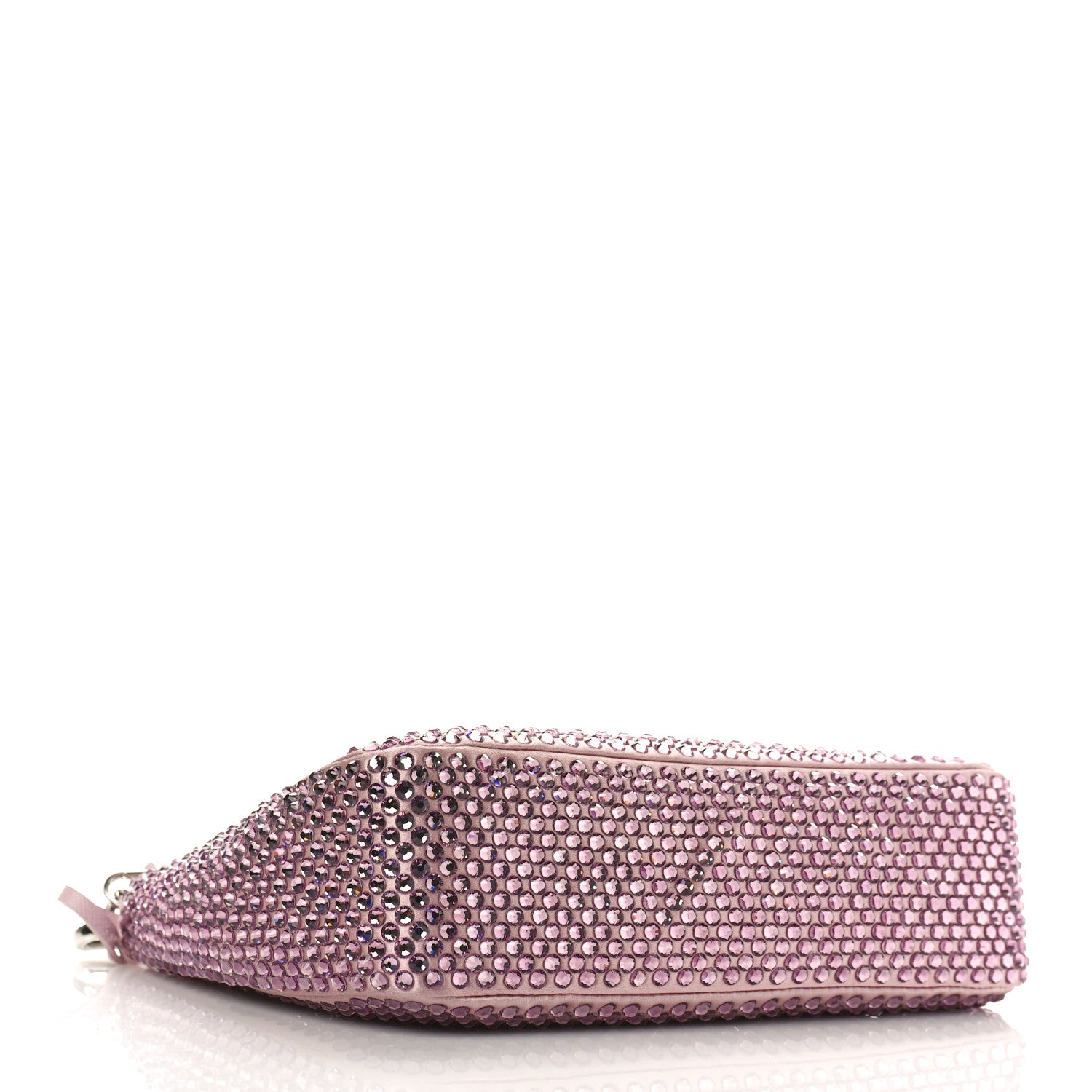 Prada Satin Crystal Re-Edition 2005 Shoulder Bag Alabastro 4 of 11