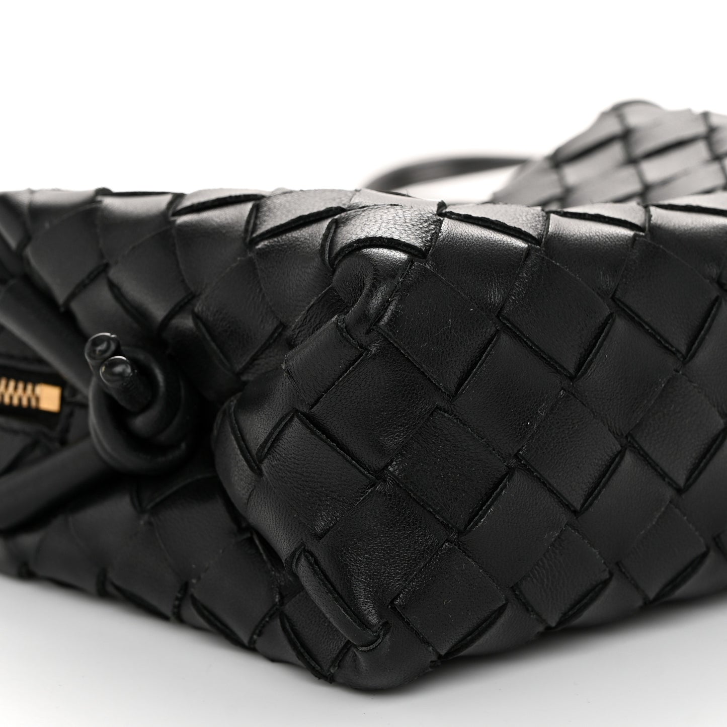 Nappa Intrecciato Mini Loop Camera Bag Black