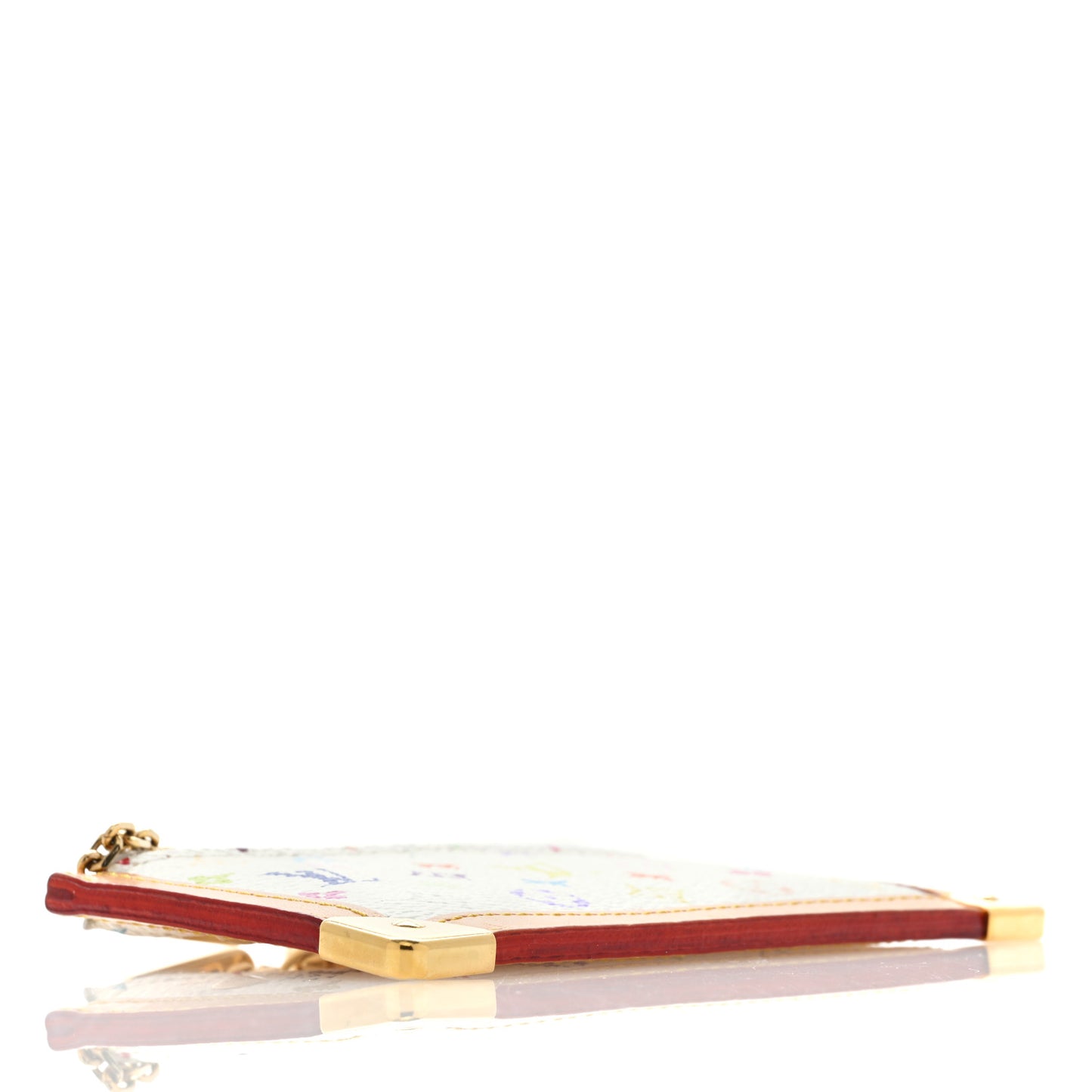 Monogram Multicolor Key Pouch White