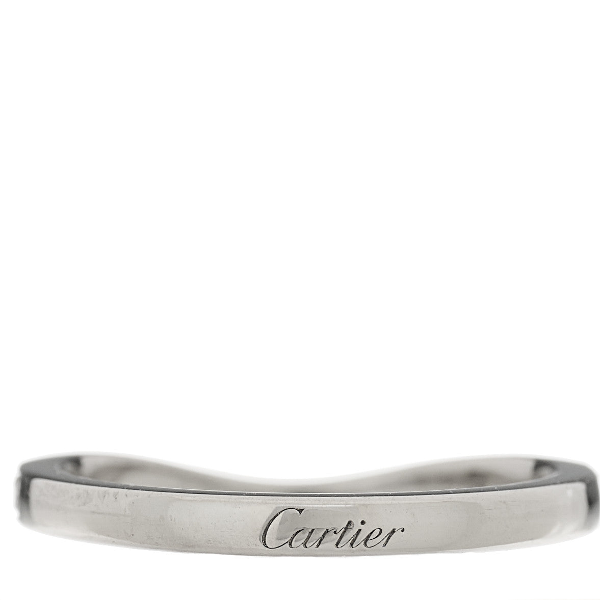 Cartier Platinum Diamond Ballerine Wedding Band Ring 48 4.5 3 of 7