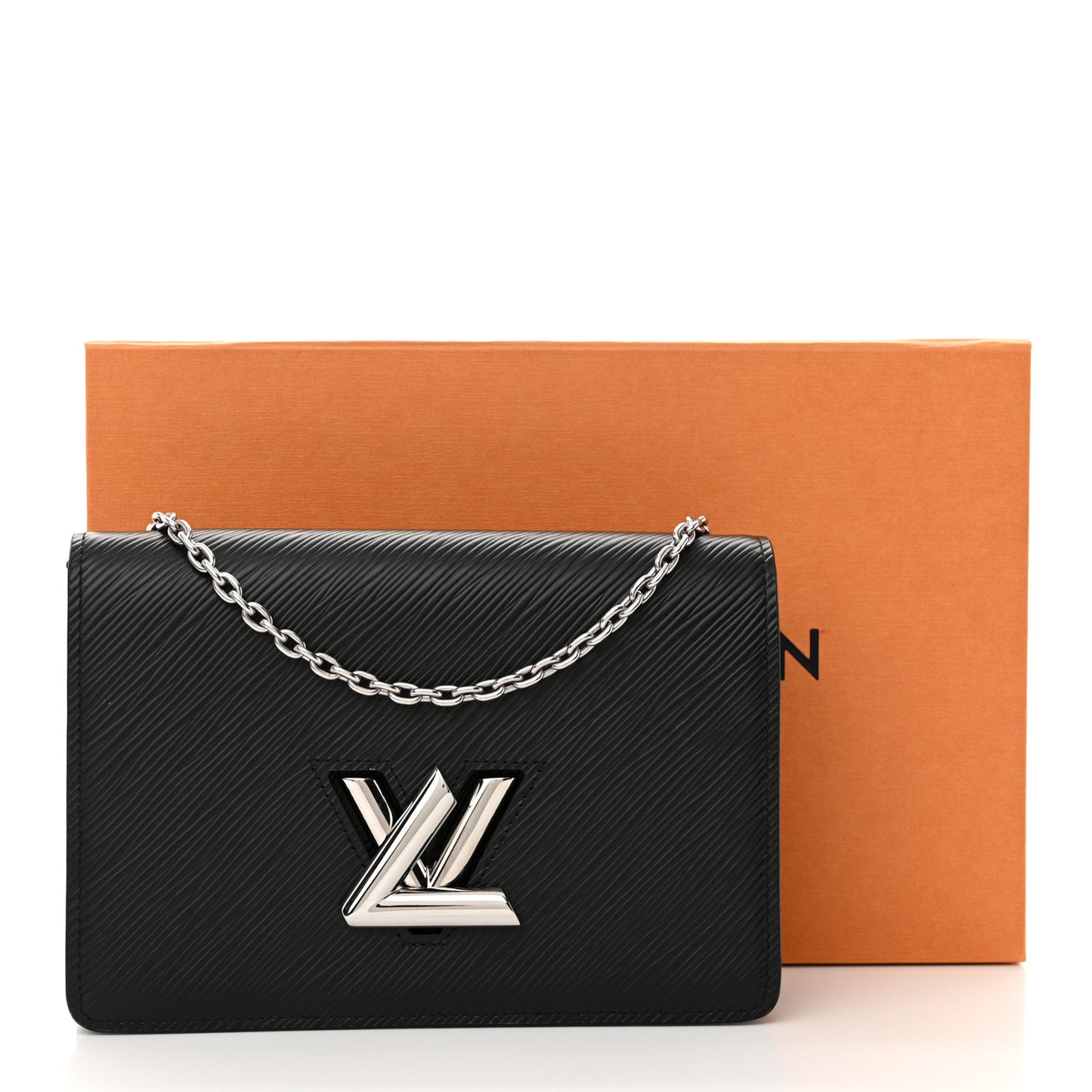 Epi Twist Belt Chain Wallet Black