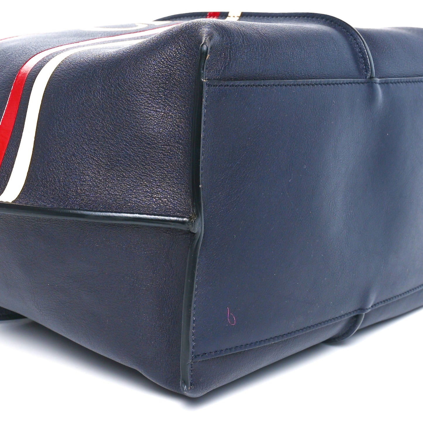 Smooth Calfskin Medium Vick Tote Full Blue