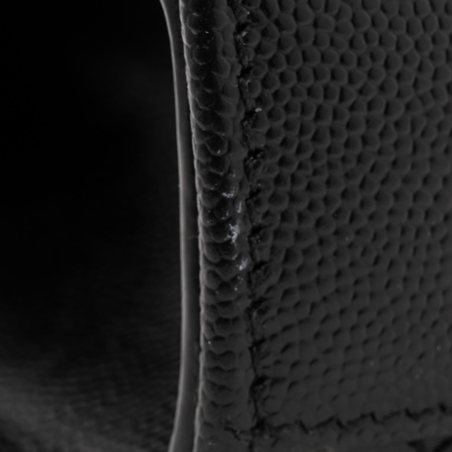 Saint Laurent Grain De Poudre Textured Mixed Matelasse Triquilt Small Monogram Monochrome Satchel Black 11 of 12