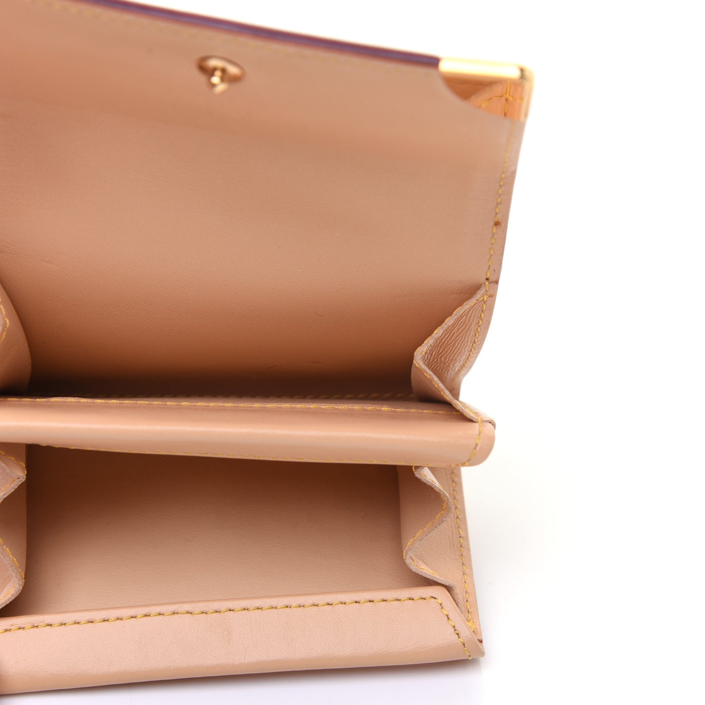 Monogram Multicolor Porte-Monnaie Plat Coin Purse White