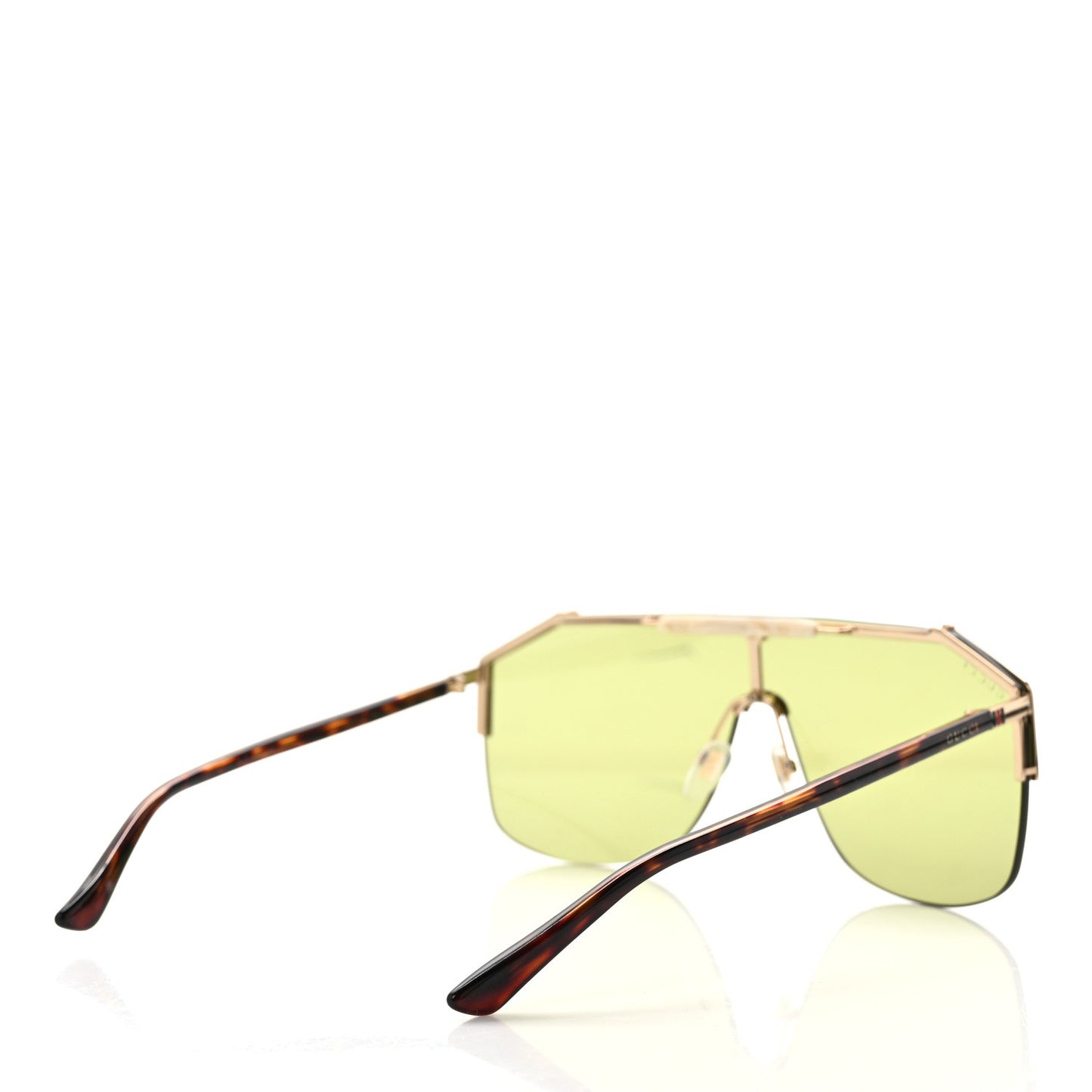Metal Rimless Square Sunglasses GG0291S Havana