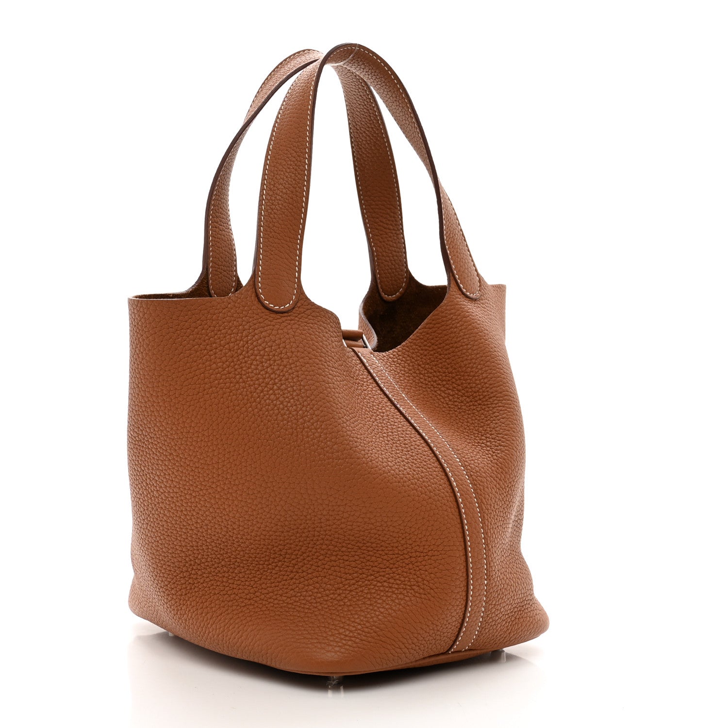 Hermes Taurillon Clemence Picotin Lock 22 MM Gold 3 of 9